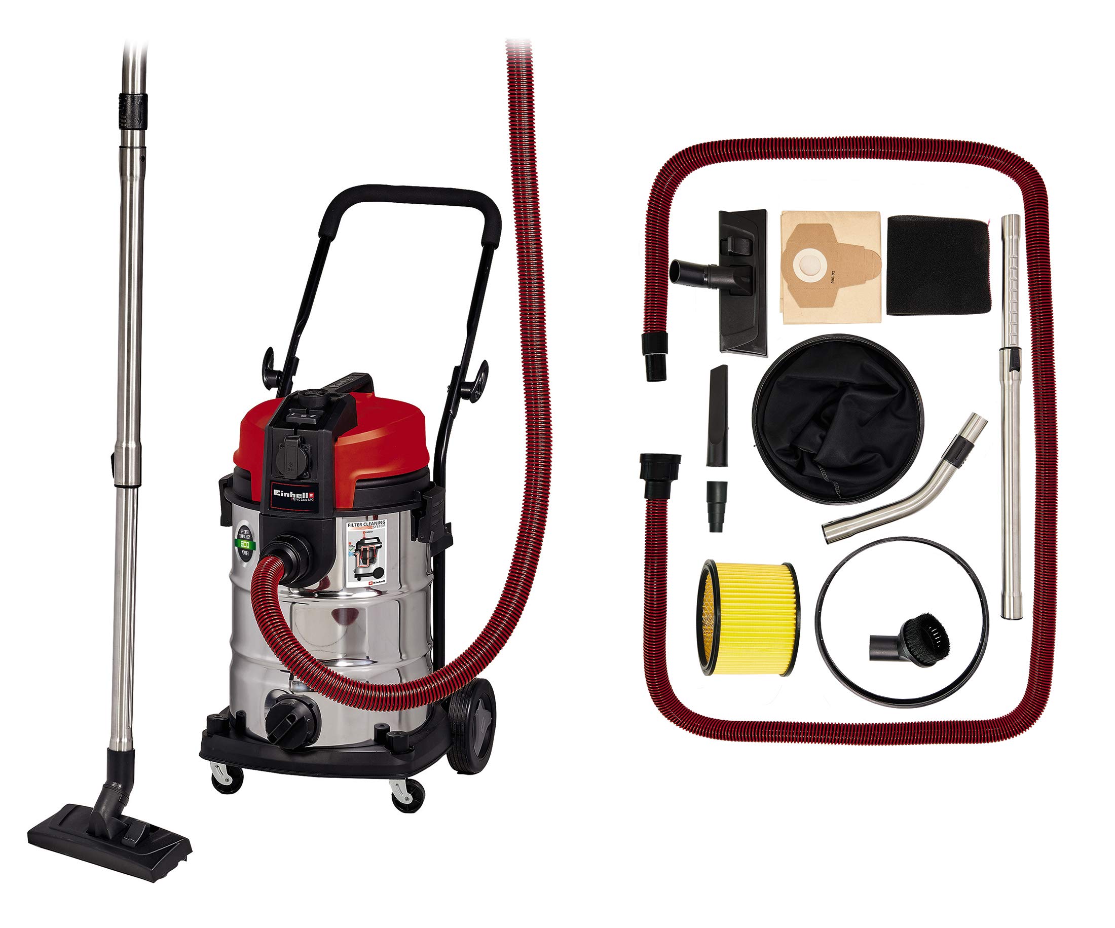 einhell-te-vc-2230-sac-aspirateur-chantier-30l-1150w image 1