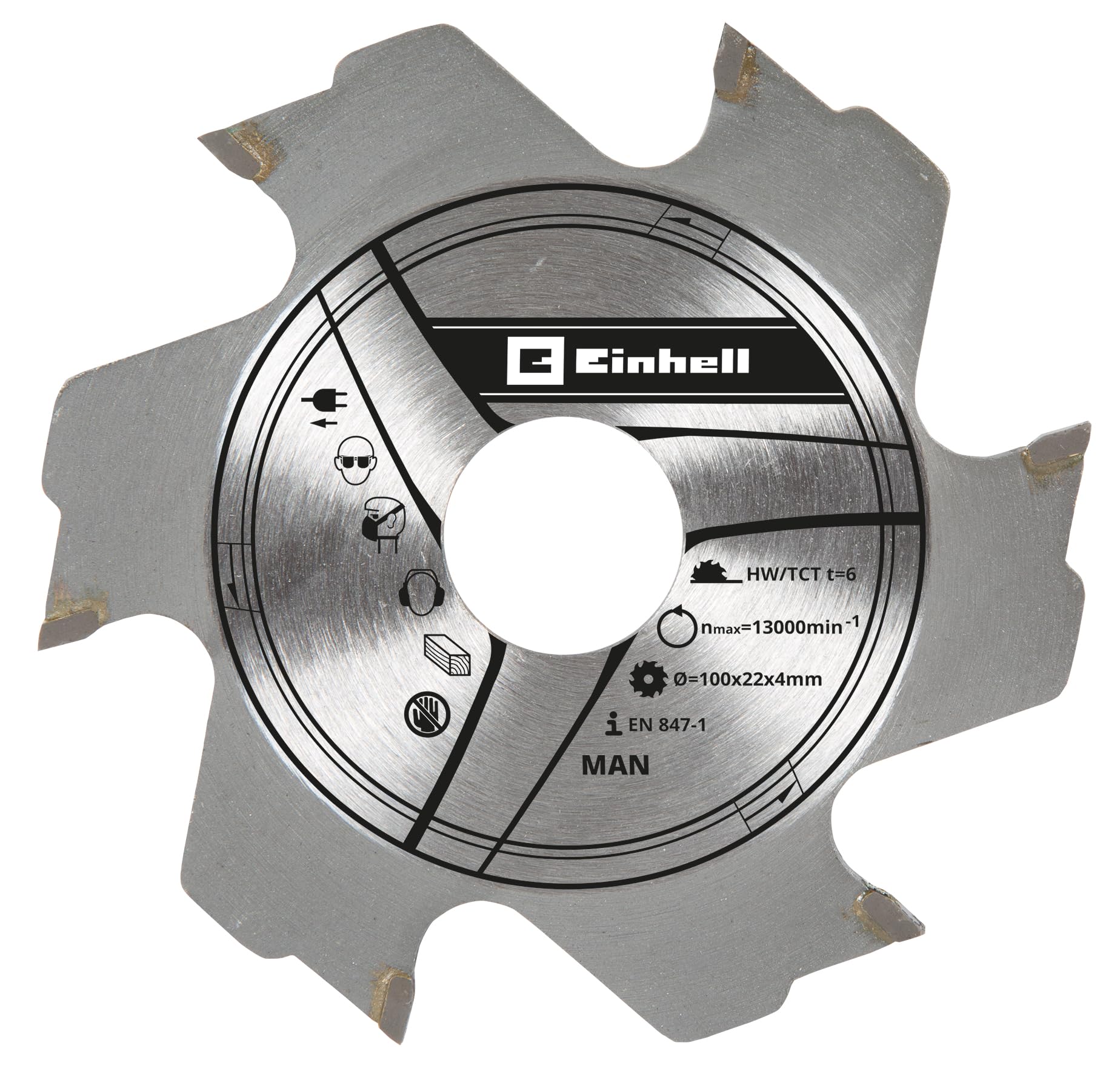 einhell-lame-fraisage-100-mm-carbure-6-dents image 1