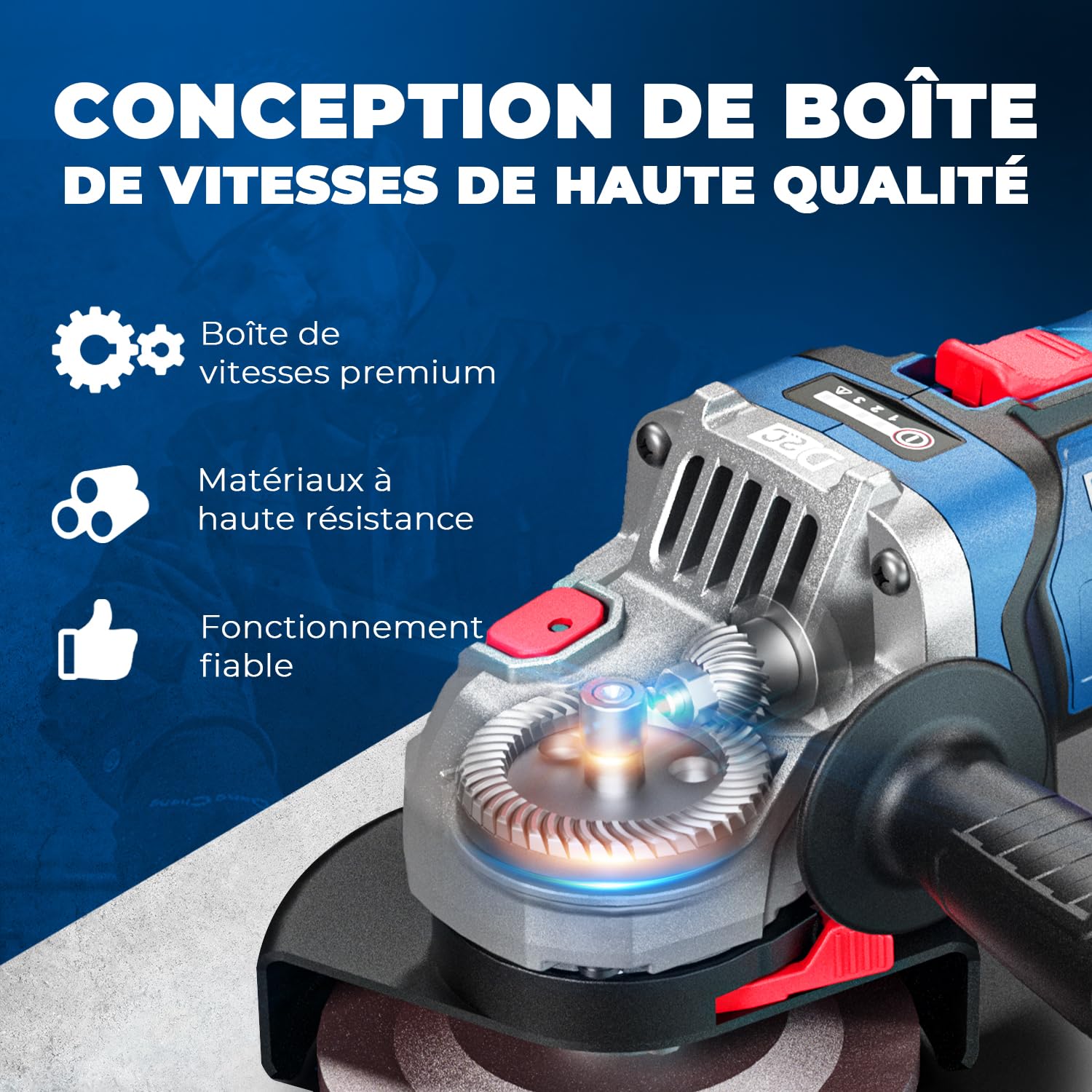 dongcheng-18v-meuleuse-d-angle-125-mm-1000w-avec-batterie-4ah image 4