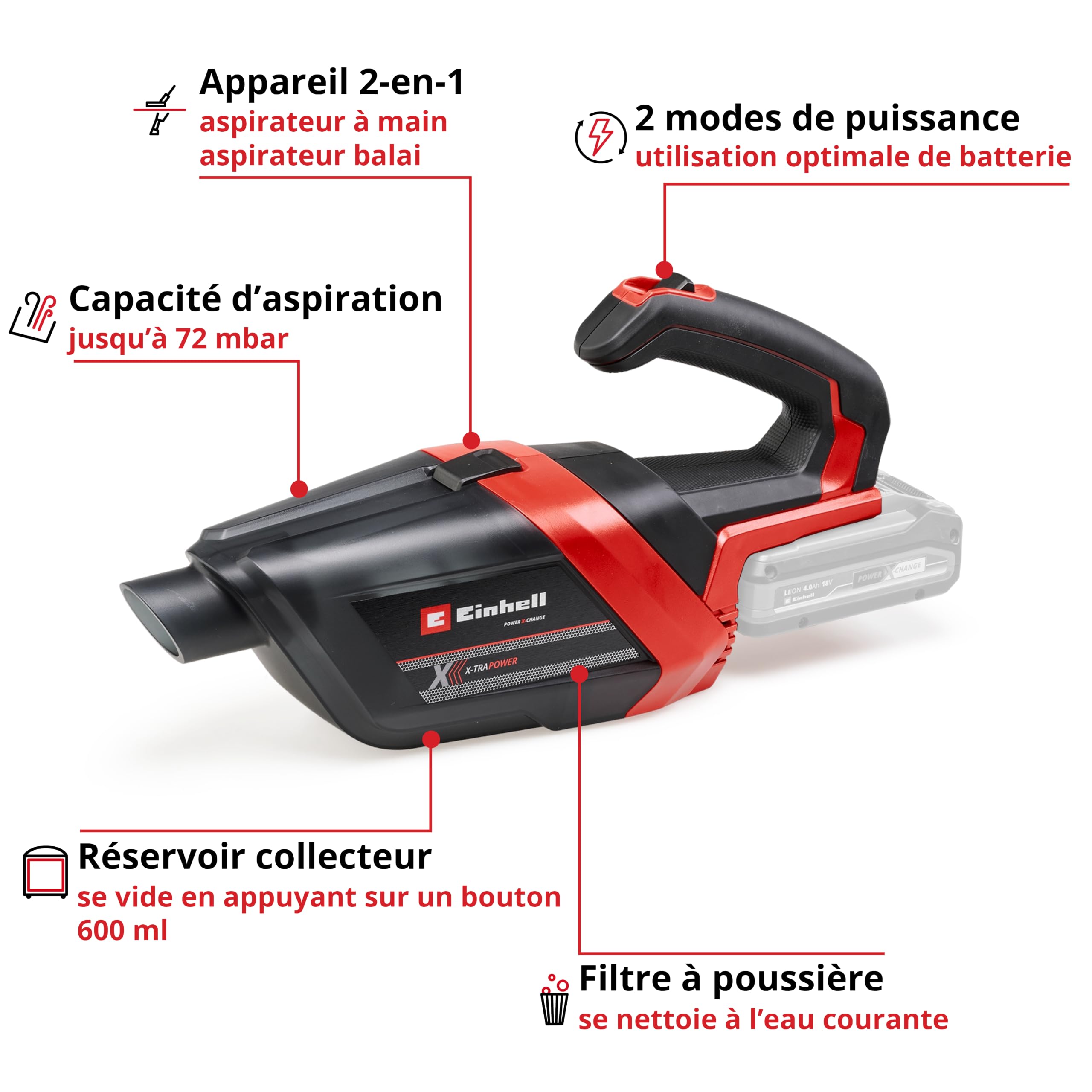 einhell-te-hv-18-06-li-solo-aspirateur-main-18v-sans-batterie image 3