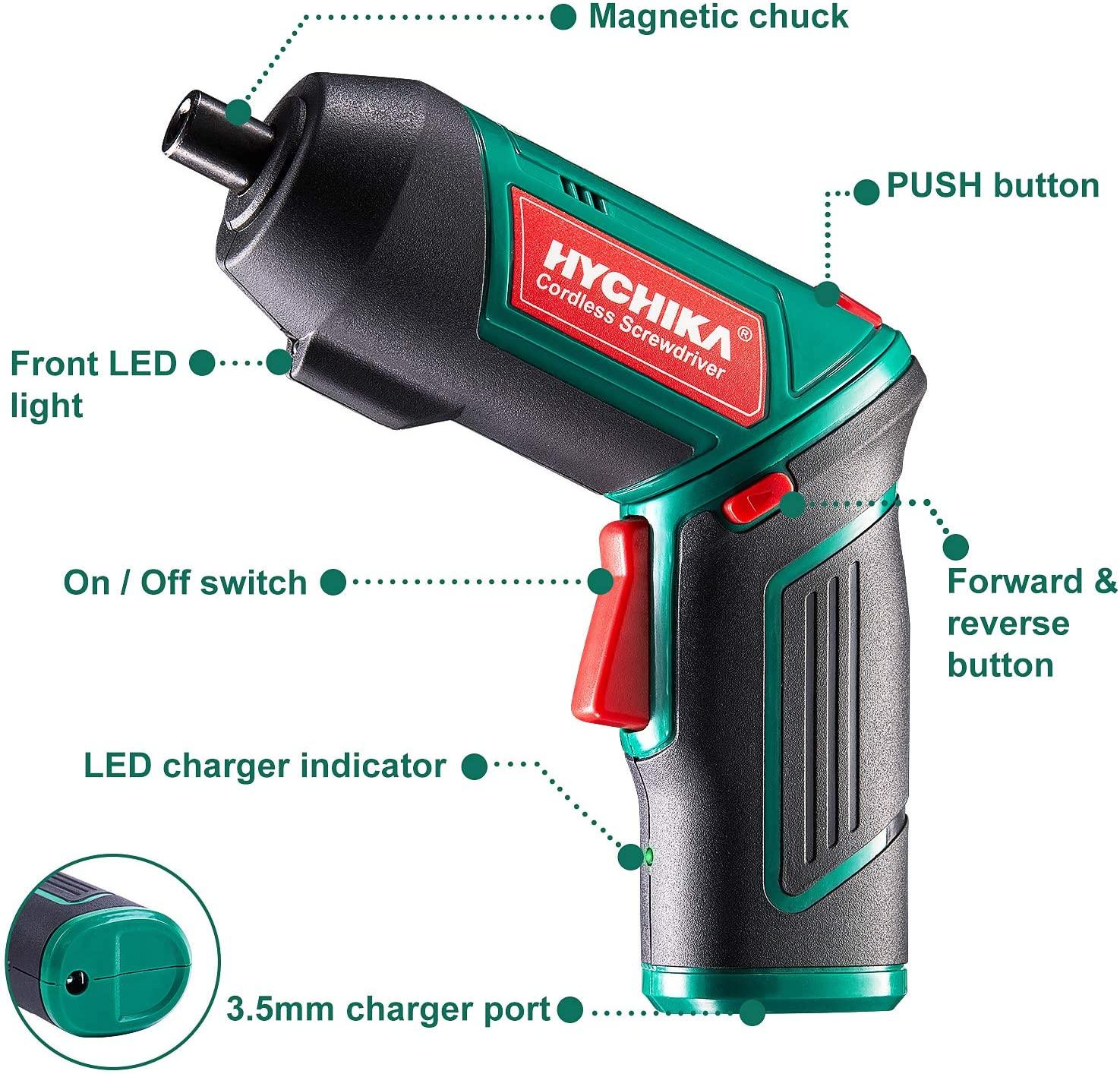hychika-tournevis-sans-fil-3-6-v-6-nm-2000-mah-20-accessoires image 2