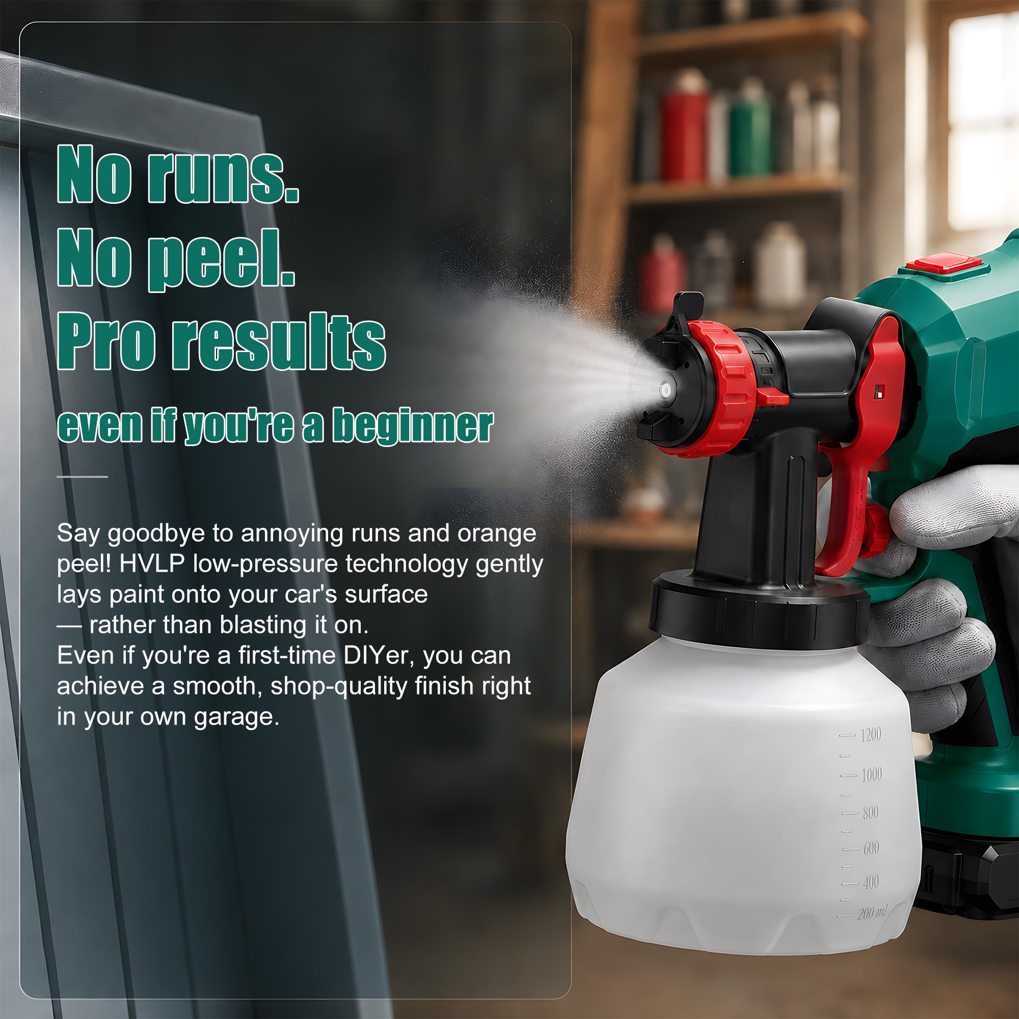 hychika-paint-sprayers-pistolet-peinture-sans-fil-600w-1200ml image 4