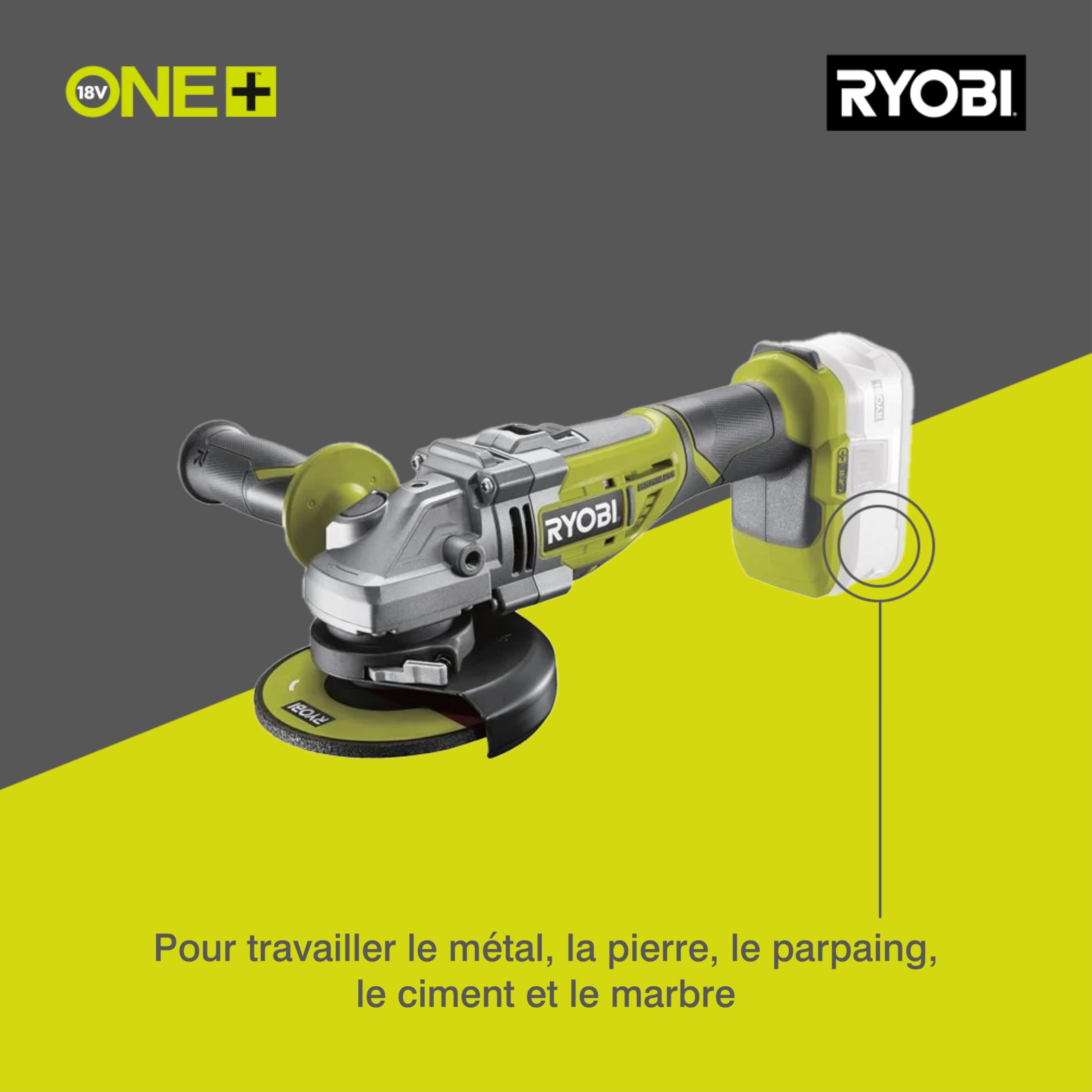ryobi-r18ag7-150gzl-meuleuse-125-mm-18v-5-0-ah image 8