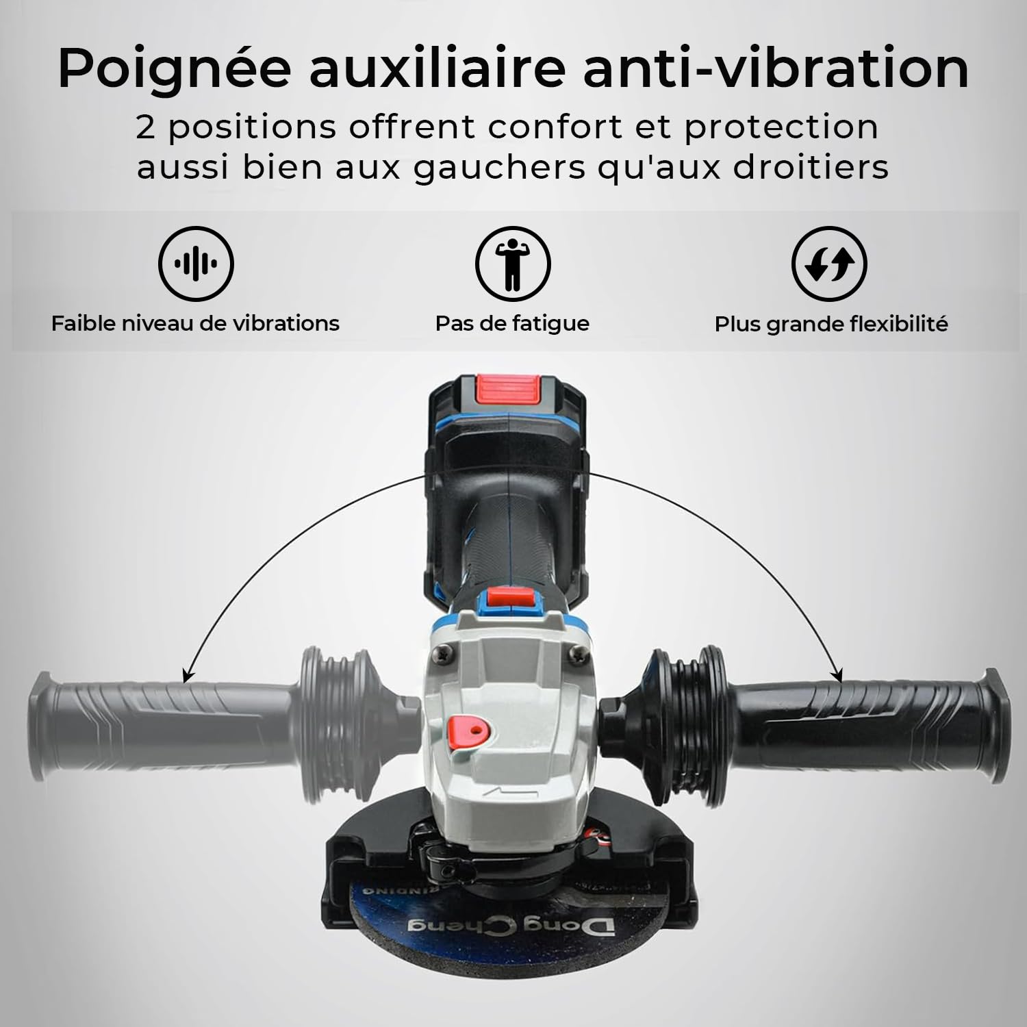 dongcheng-meuleuse-d-angle-sans-fil-18v-125mm-batterie-4ah image 4