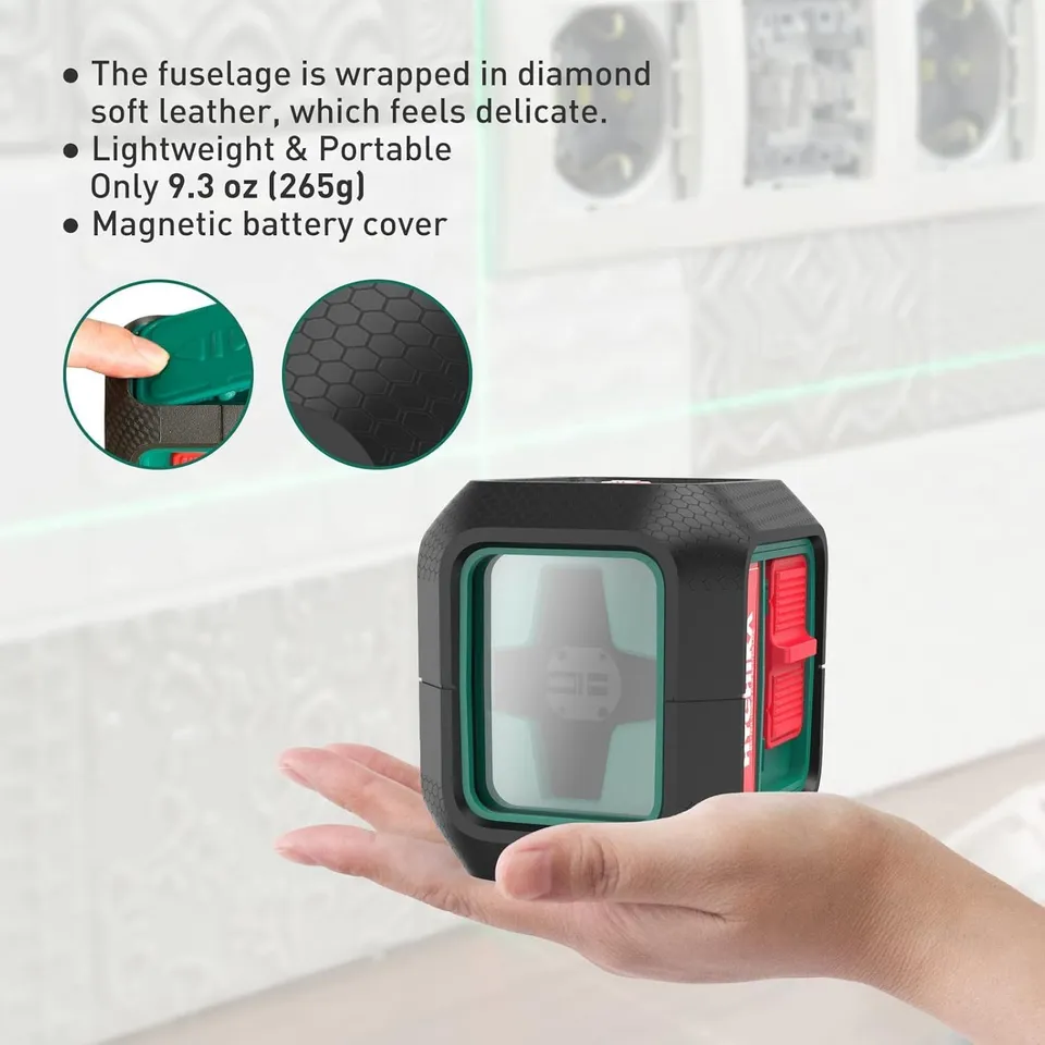 hychika-niveau-laser-vert-croix-15-m-autonivelant image 1