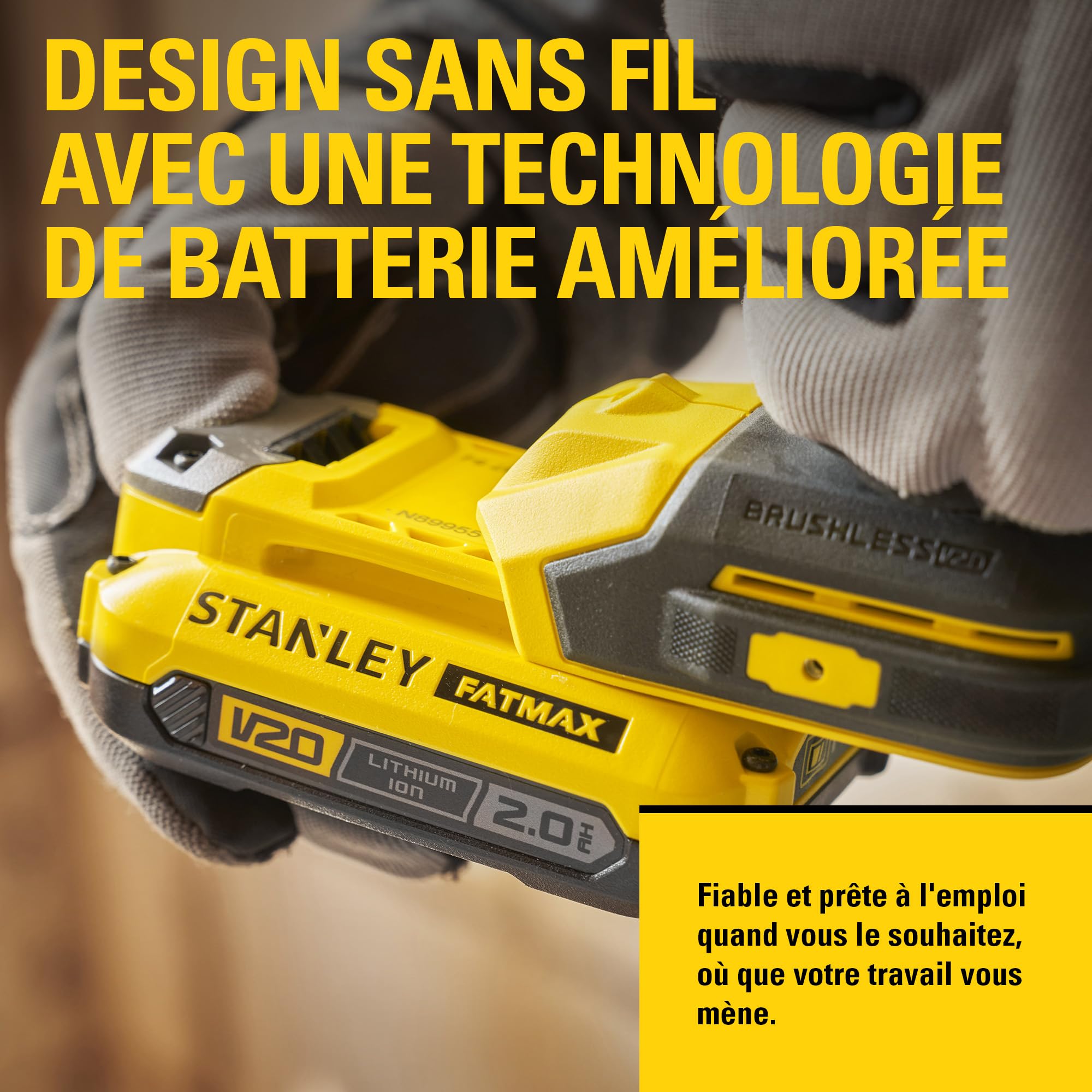 stanley-v20-sfmcd716d2a-qw-perceuse-percussion-18v-100-accessoires image 3