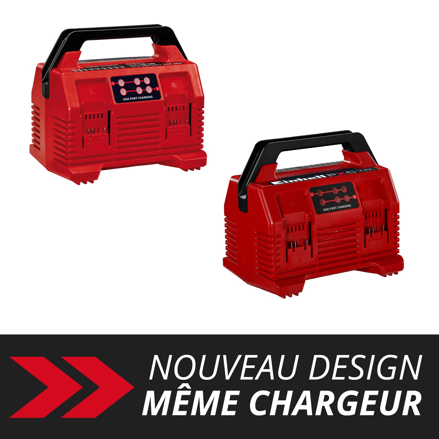 einhell-power-x-quattrocharger-chargeur-4a-18v-4-batteries image 2