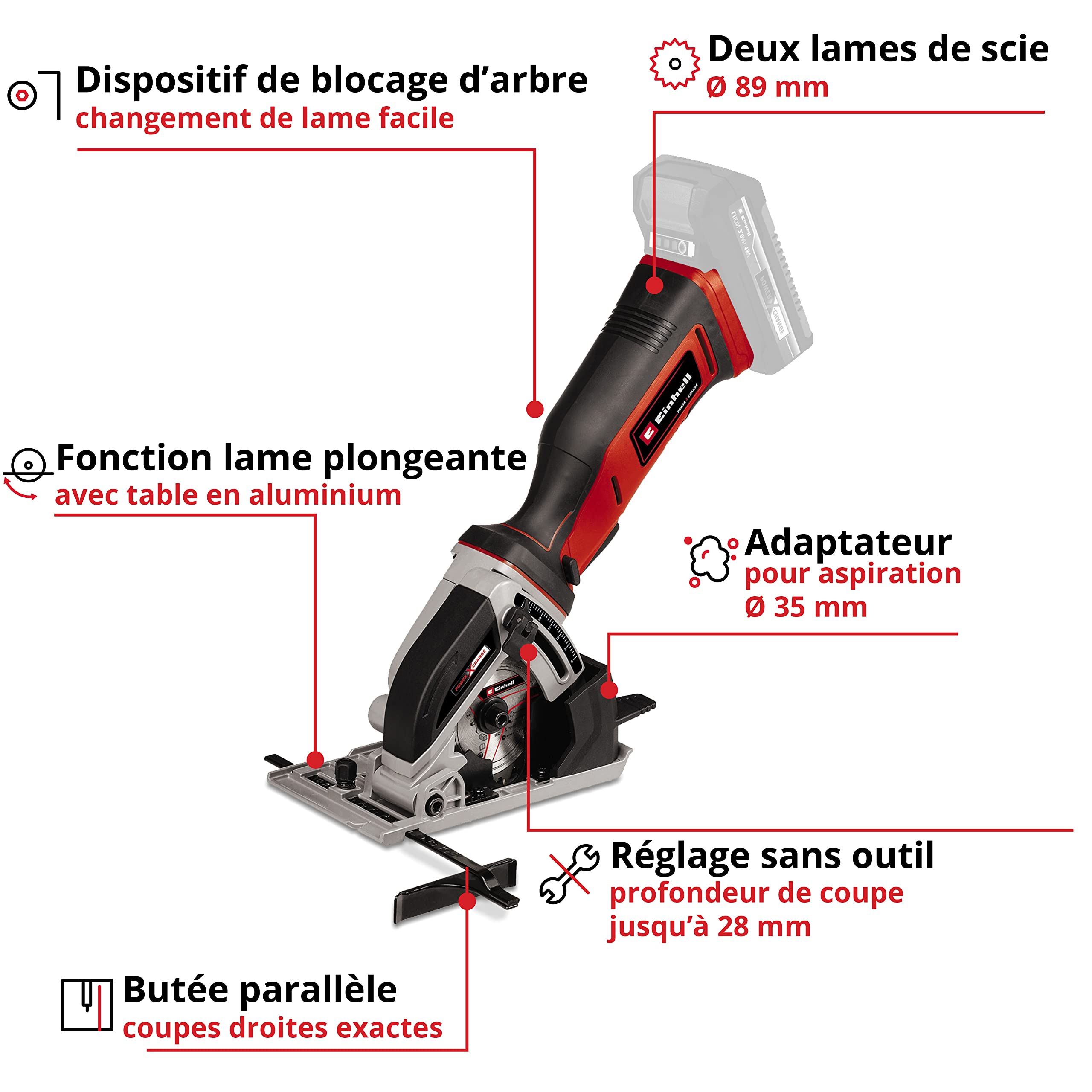 einhell-te-cs-18-89-li-solo-mini-scie-circulaire-sans-fil-solo-28-mm image 3