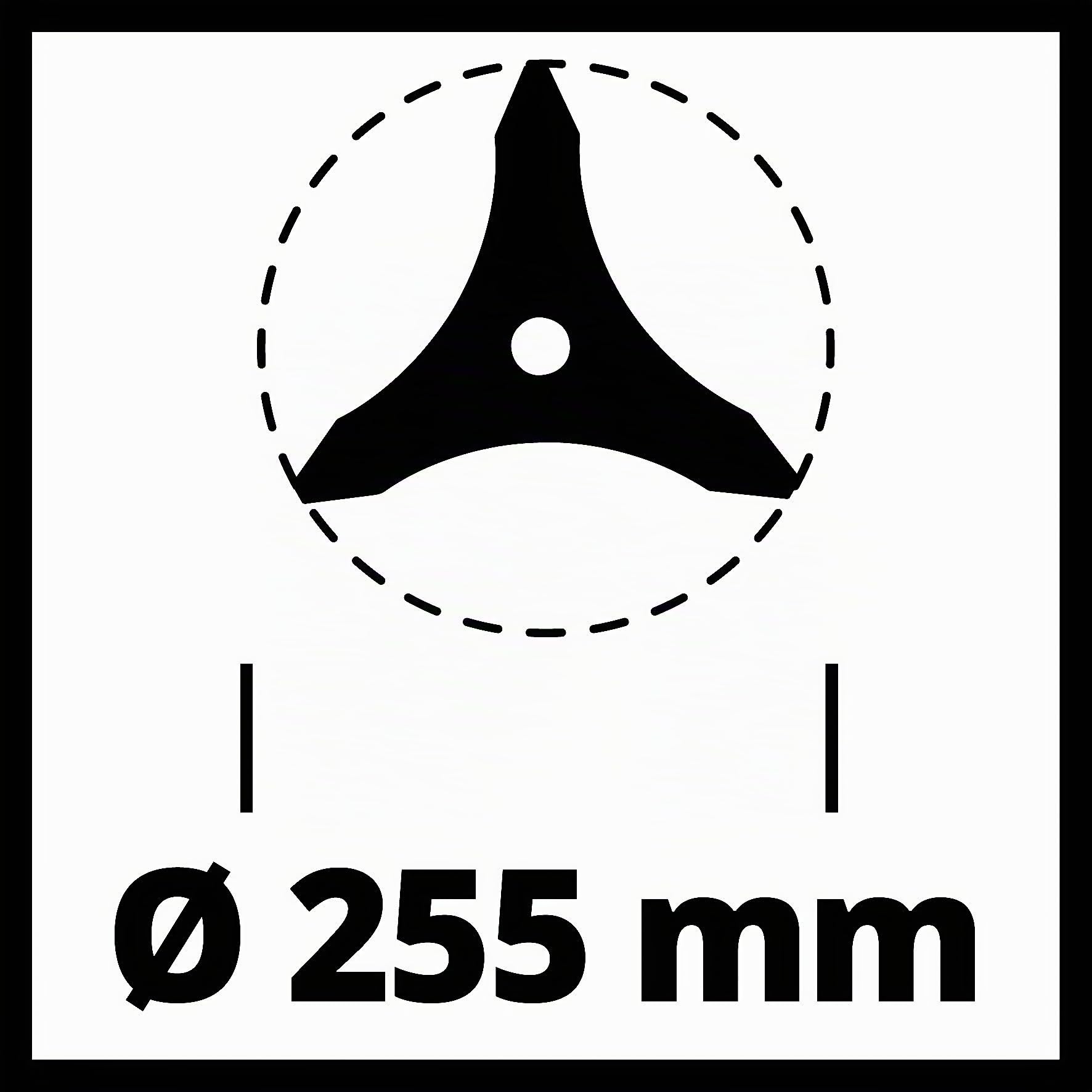 einhell-lame-d-broussailleuse-25-5-cm-al-sage-25-4-mm-taillis image 3