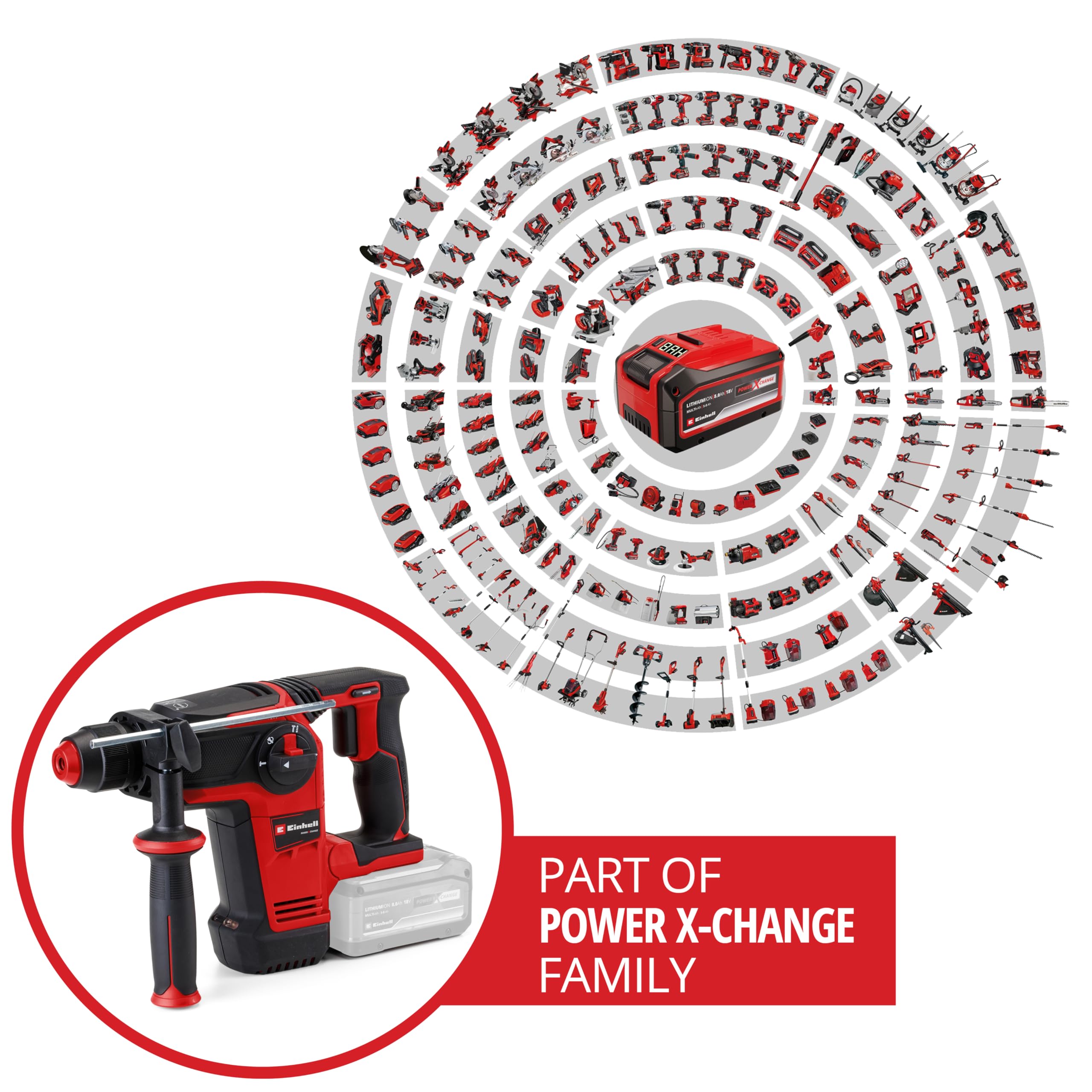 einhell-tp-hd-18-26-li-bl-perforateur-sans-fil-solo-sds-plus-2-6-j image 2