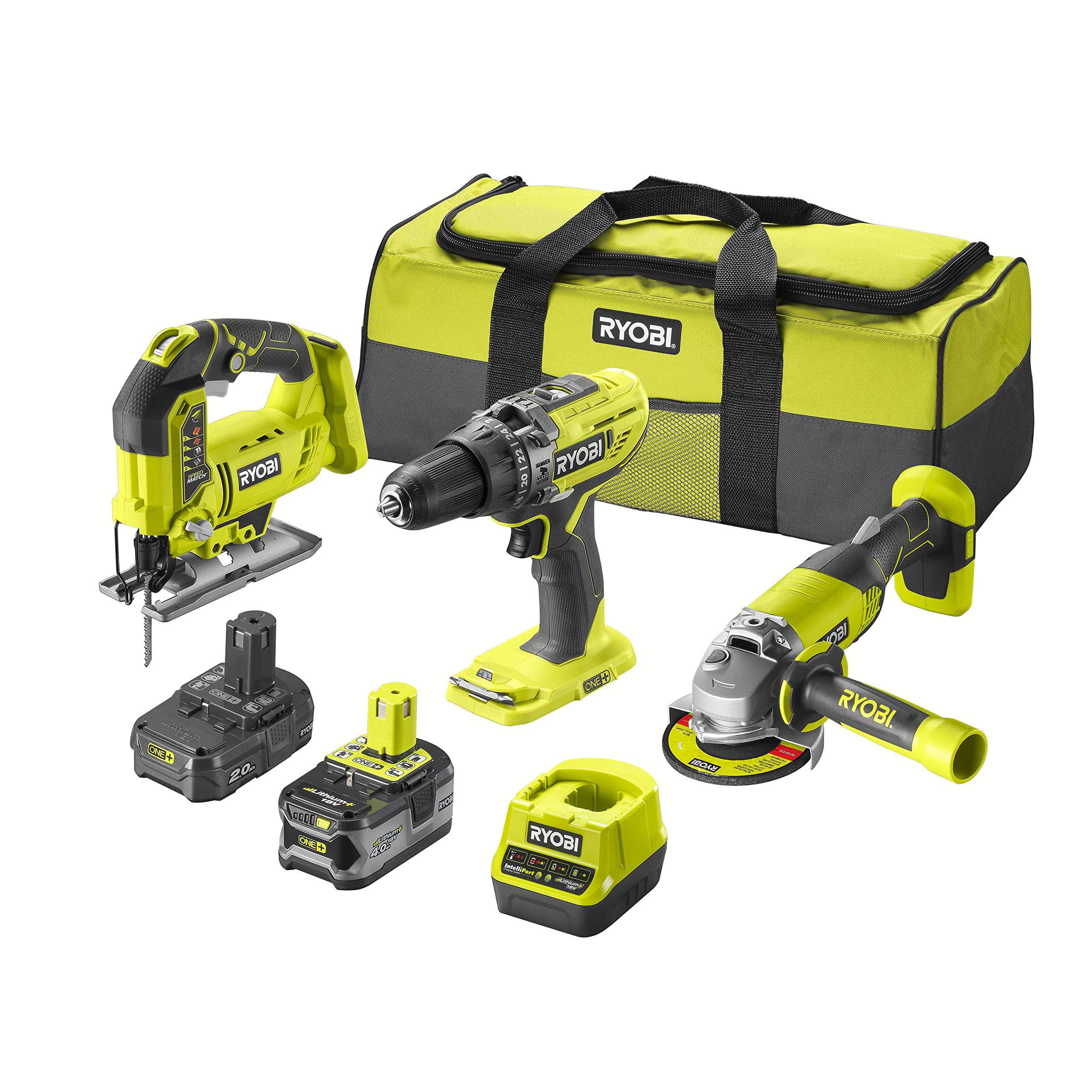 ryobi-one-18v-trio-perceuse-scie-meuleuse-2-batteries image 1