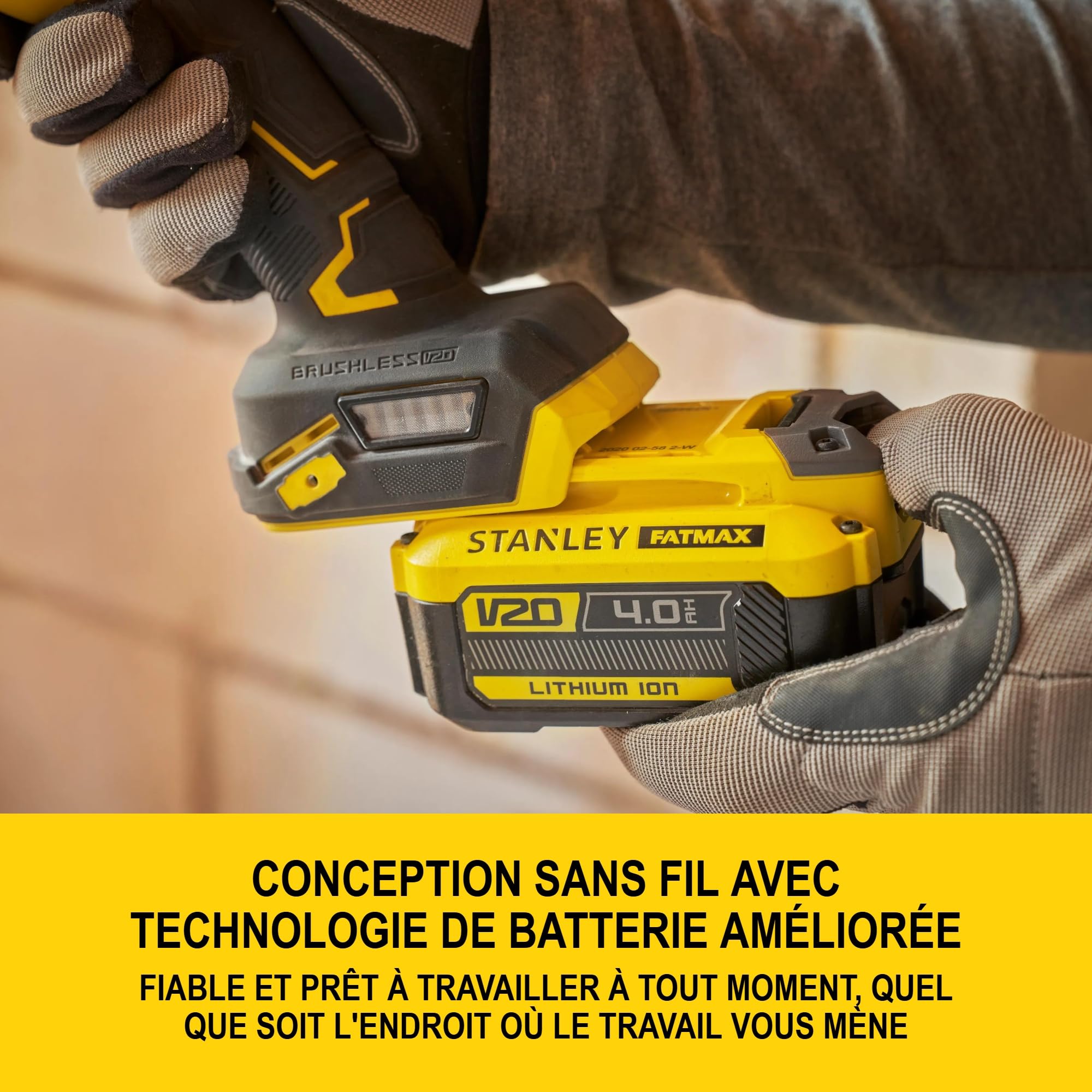 stanley-v20-sfmcg710m1t-qw-meuleuse-d-angle-125mm-18v-4ah image 2
