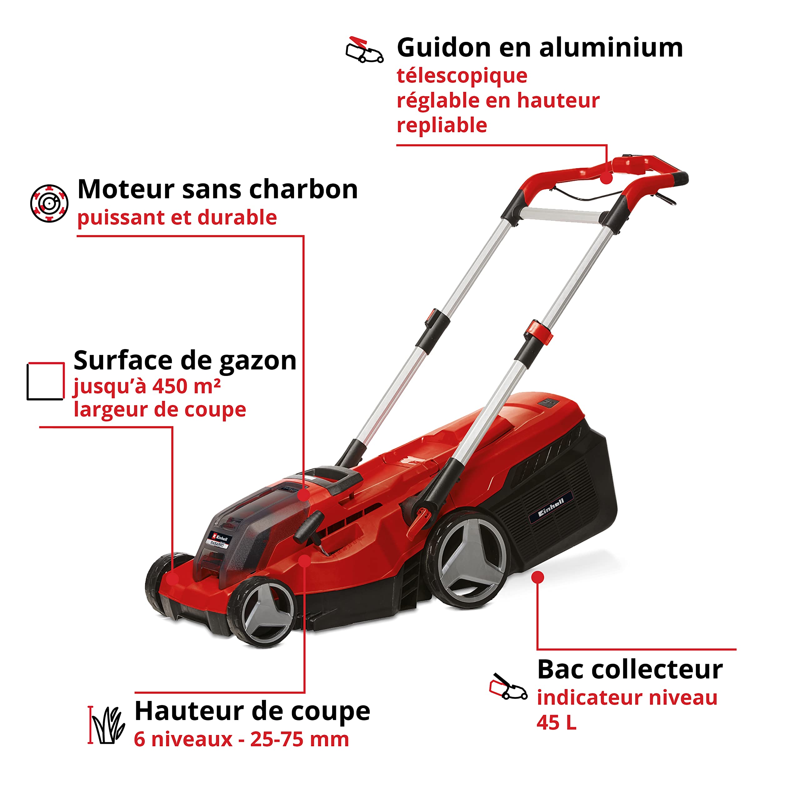 einhell-rasarro-36-38-tondeuse-sans-fil-38cm-2x4ah image 3