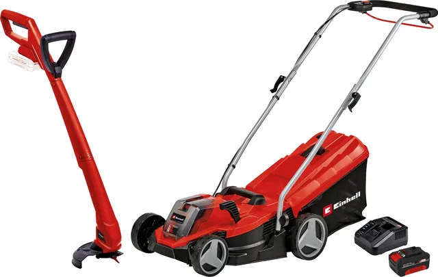 einhell-ge-cm-18-33-gc-ct-18-24-kit-jardin-18v-batterie-4-0ah image 1