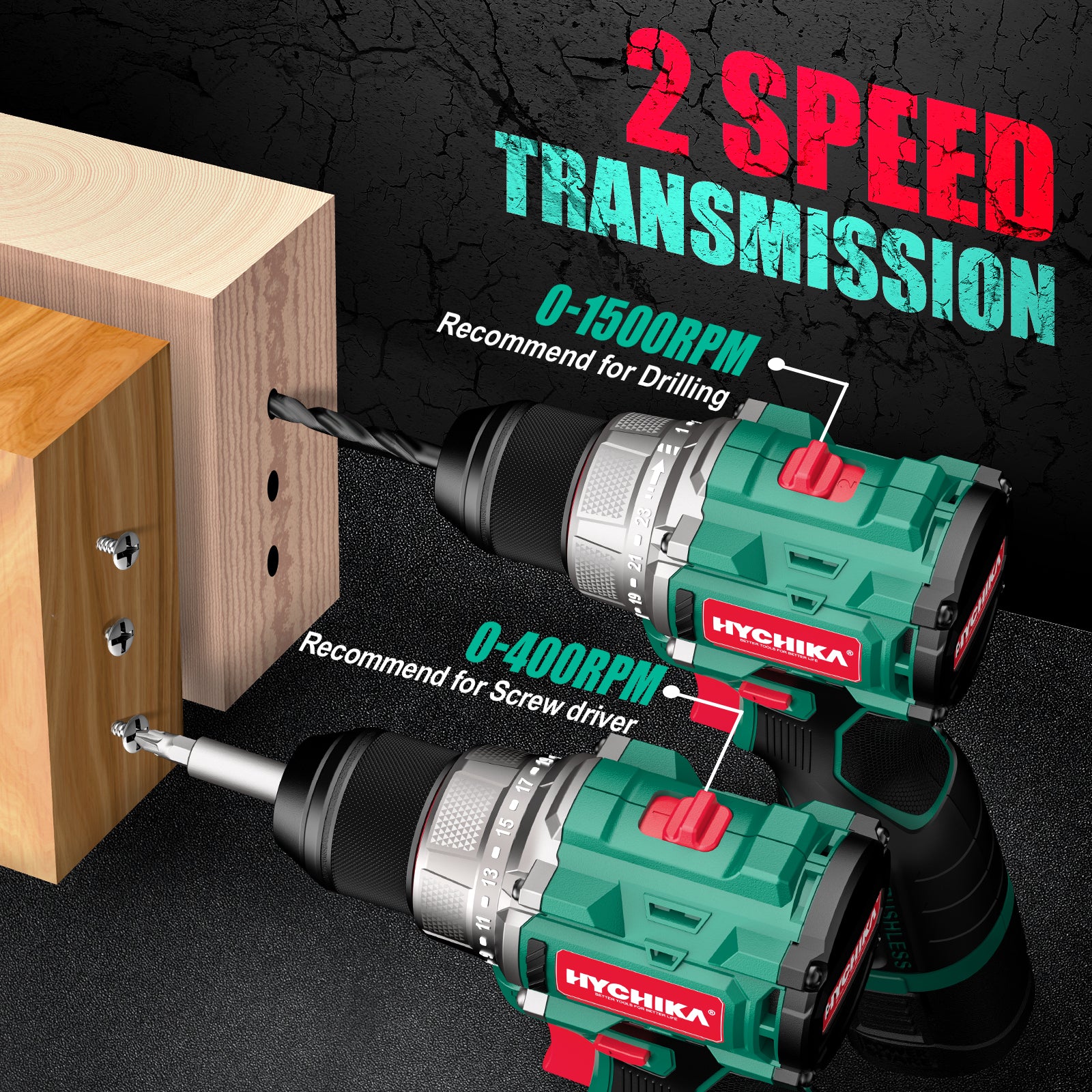 hychika-drills-perceuse-brushless-16-8v-45nm-53-accessoires image 5