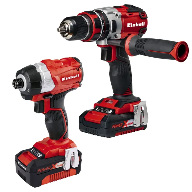 einhell-twin-pack-bl-kit-perceuse-cl-chocs-18v-60nm image 1