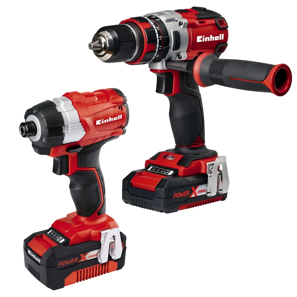 einhell-twin-pack-bl-kit-perceuse-cl-chocs-18v-60nm image 1