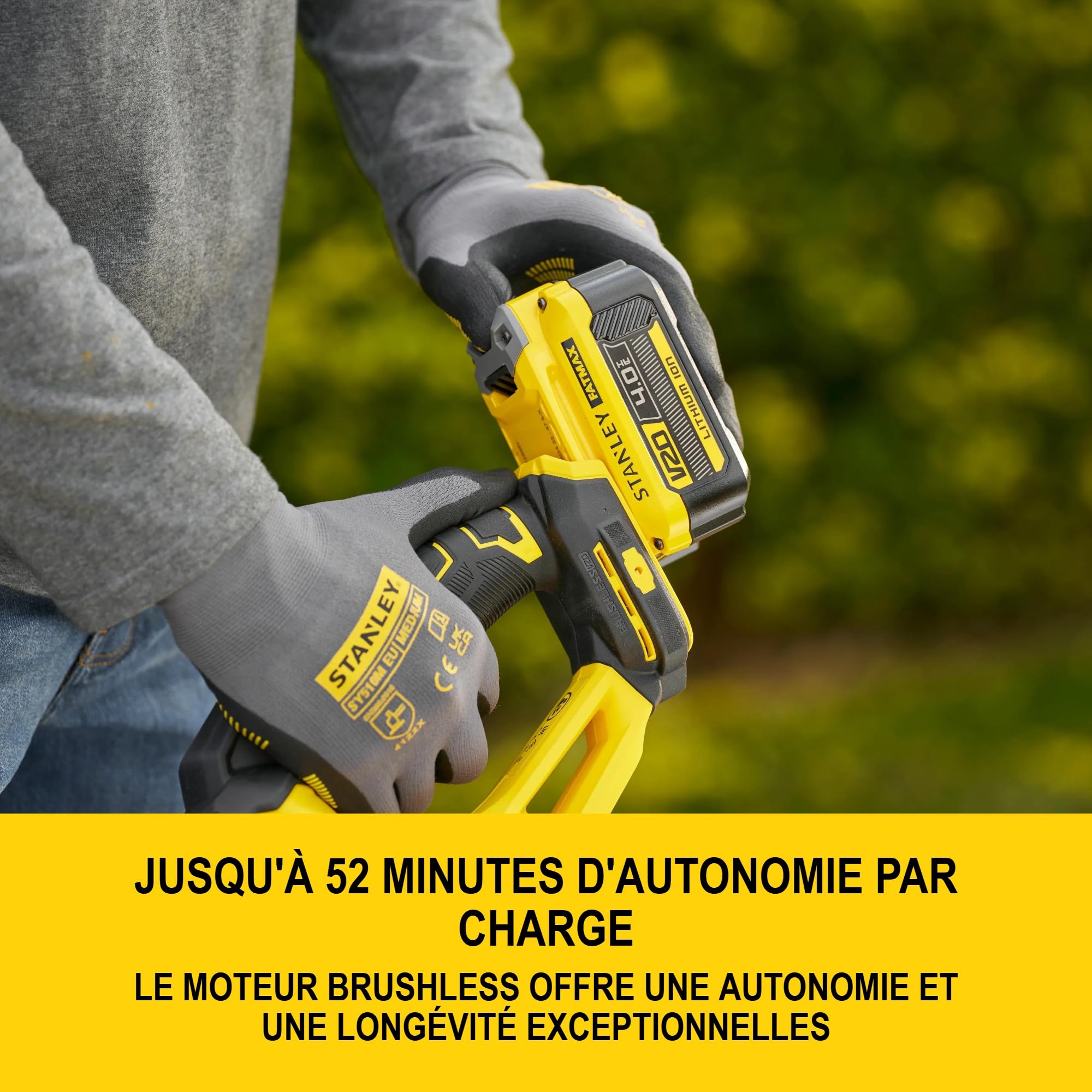stanley-v20-stcht8255bxj-taille-haie-sans-fil-55-cm-brushless-nu image 2