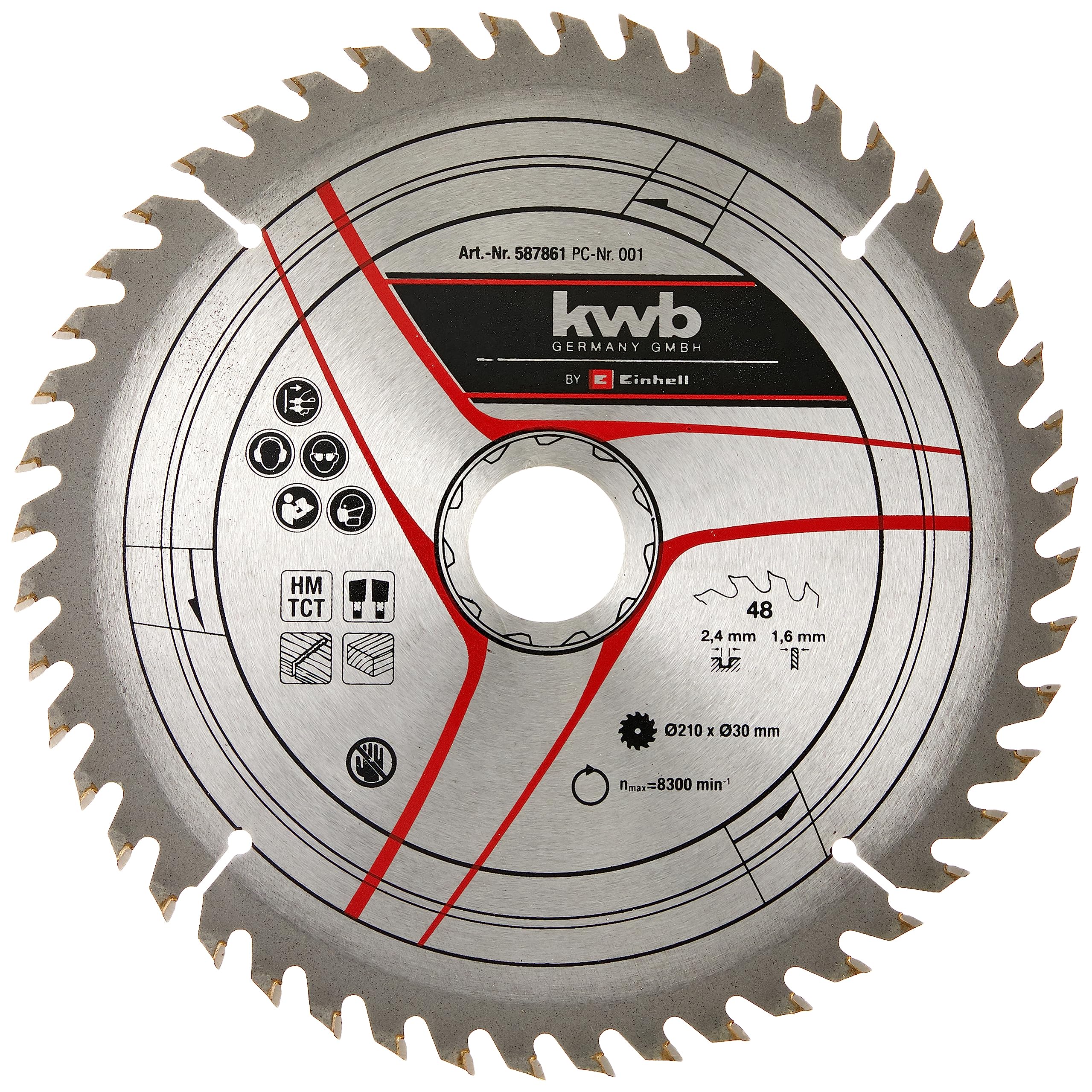 einhell-lame-de-scie-circulaire-210-mm-48-dents-bois-pvc image 3