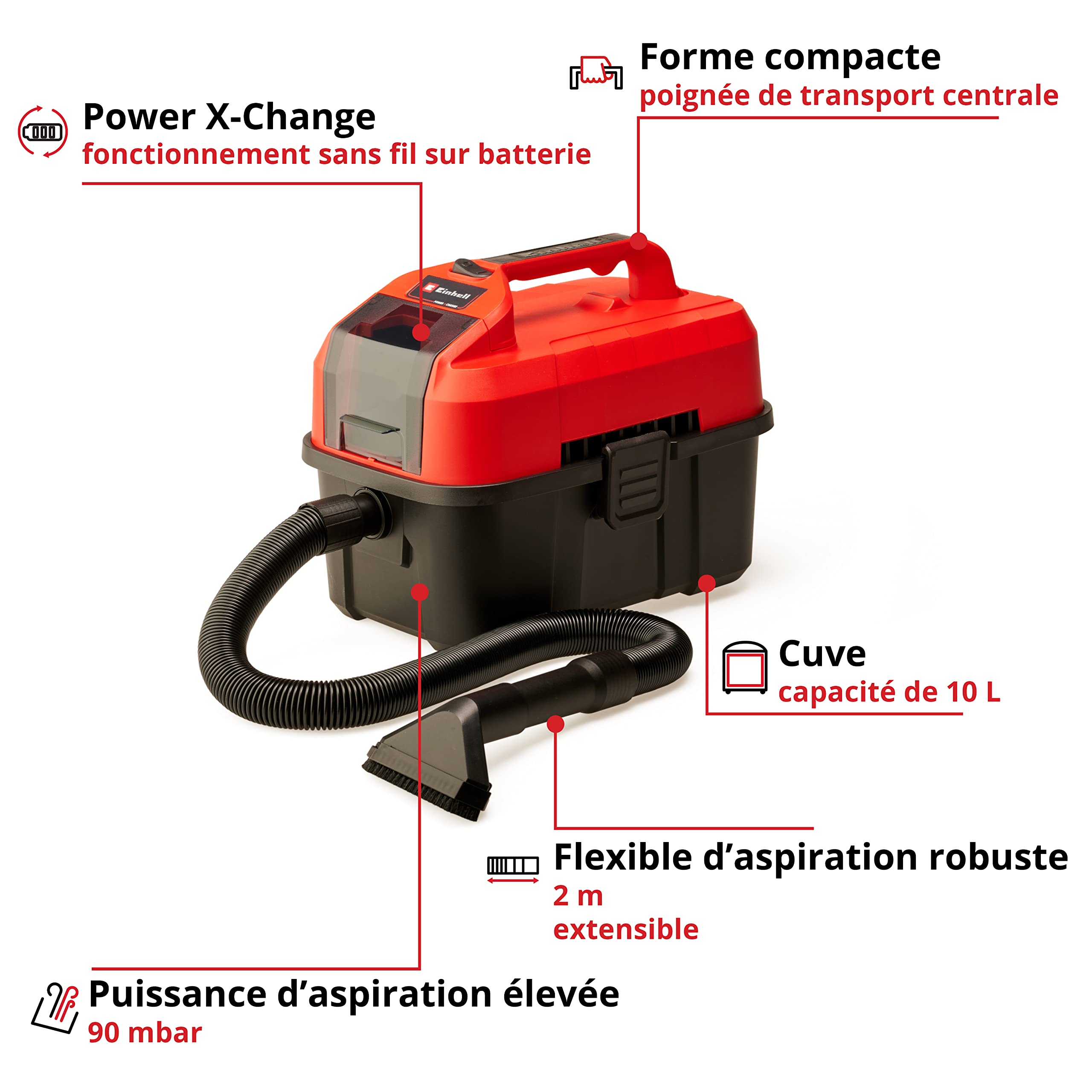 einhell-te-vc-18-10-li-solo-aspirateur-eau-et-poussi-re-10-l-18-v image 3
