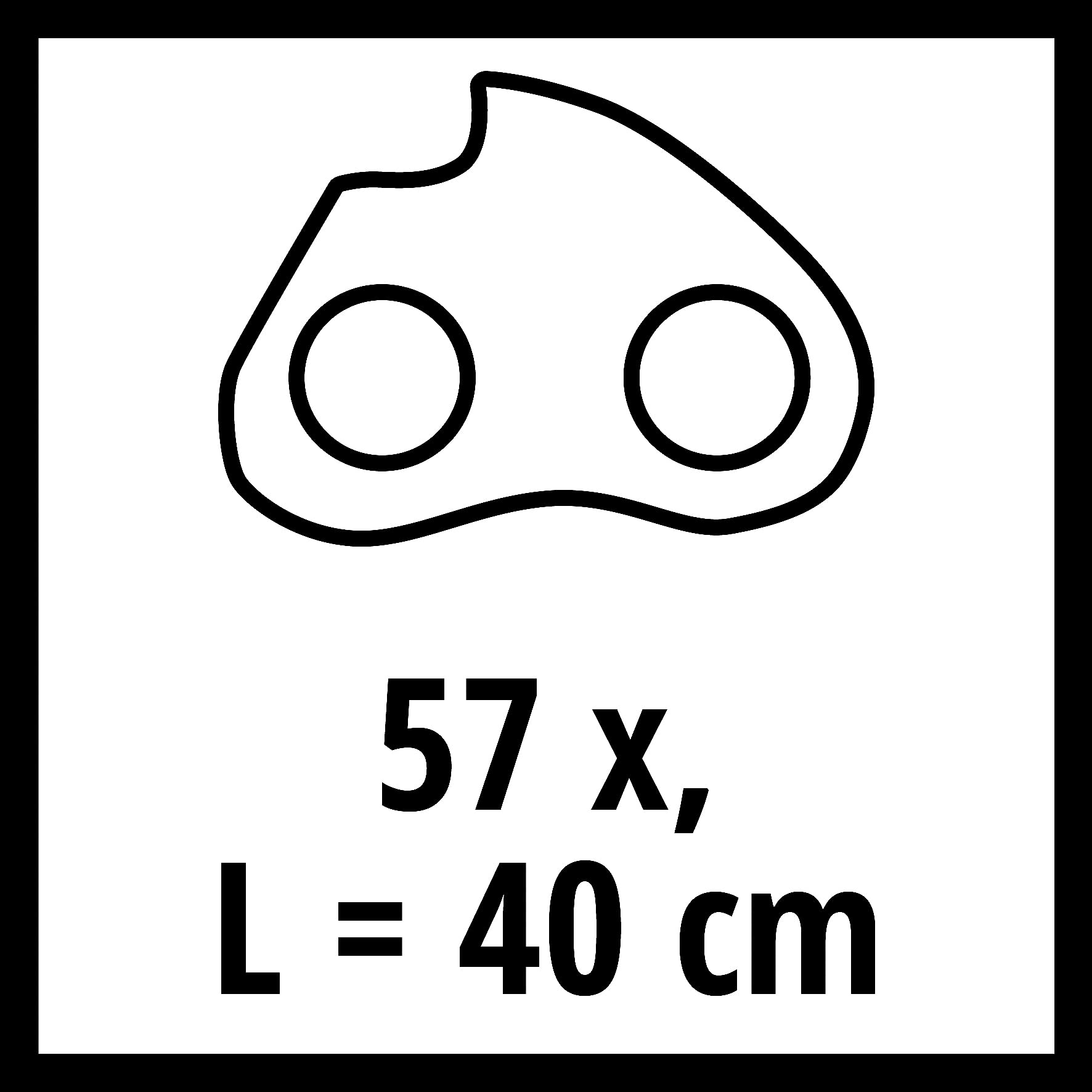 einhell-cha-ne-tron-onneuse-40-cm-57-maillons-gc-ec-2040 image 2