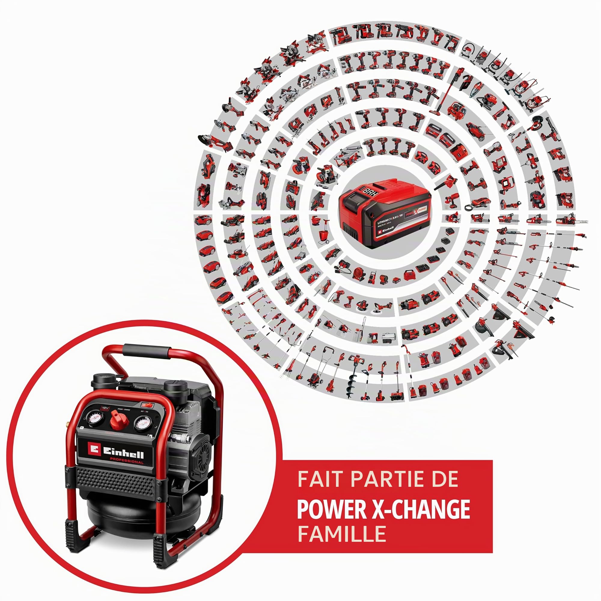 einhell-silenzzo-18-160-compresseur-18v-6l-8-bar-sans-batterie image 2
