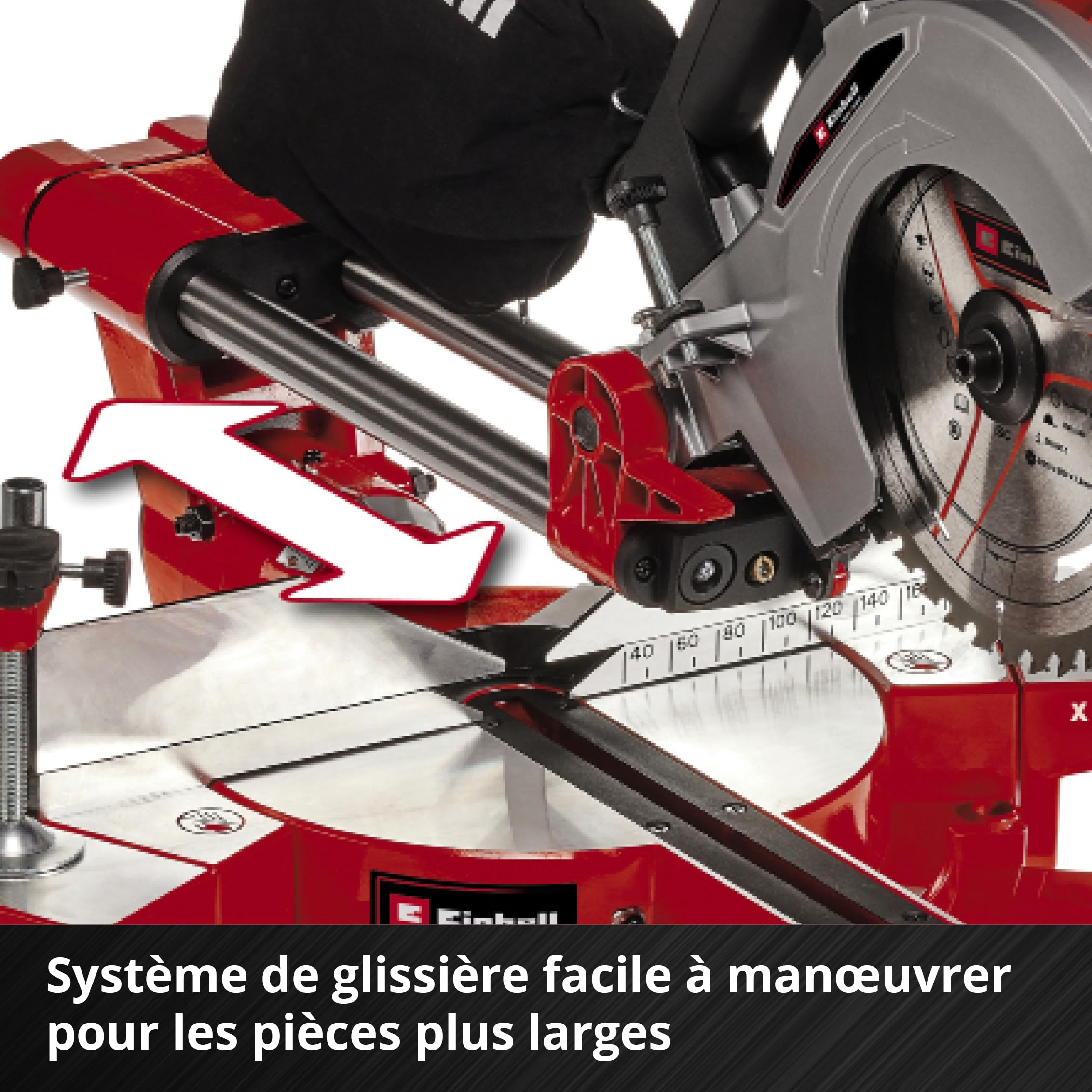 einhell-te-sm-36-210-li-solo-scie-onglet-radiale-36v-210mm image 8