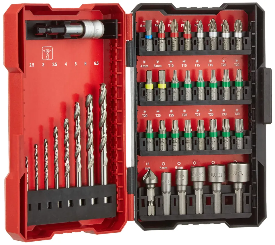 kwb-by-einhell-coffret-39-forets-embouts-hexagonal-1-4 image 1