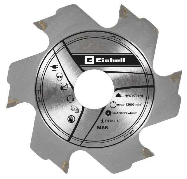 einhell-lame-fraisage-100-mm-carbure-6-dents image 1