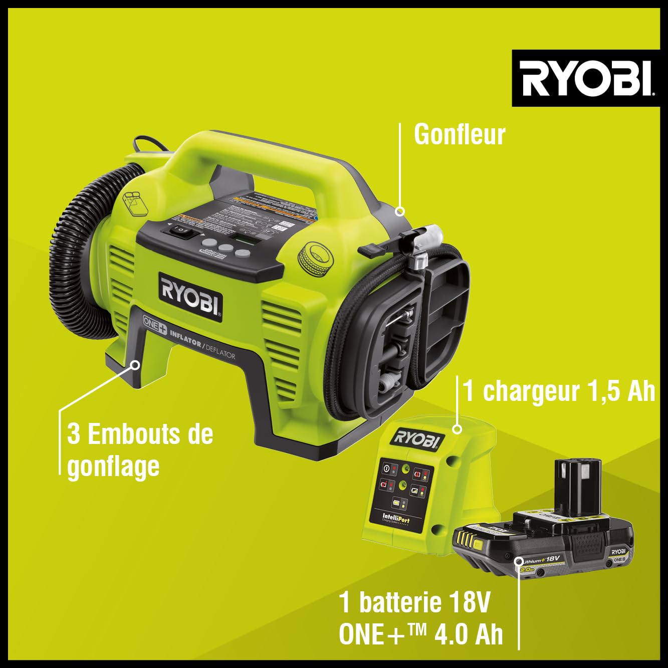ryobi-r18i-1c20gzl-compresseur-gonfleur-18v-kit-2-0-ah image 2