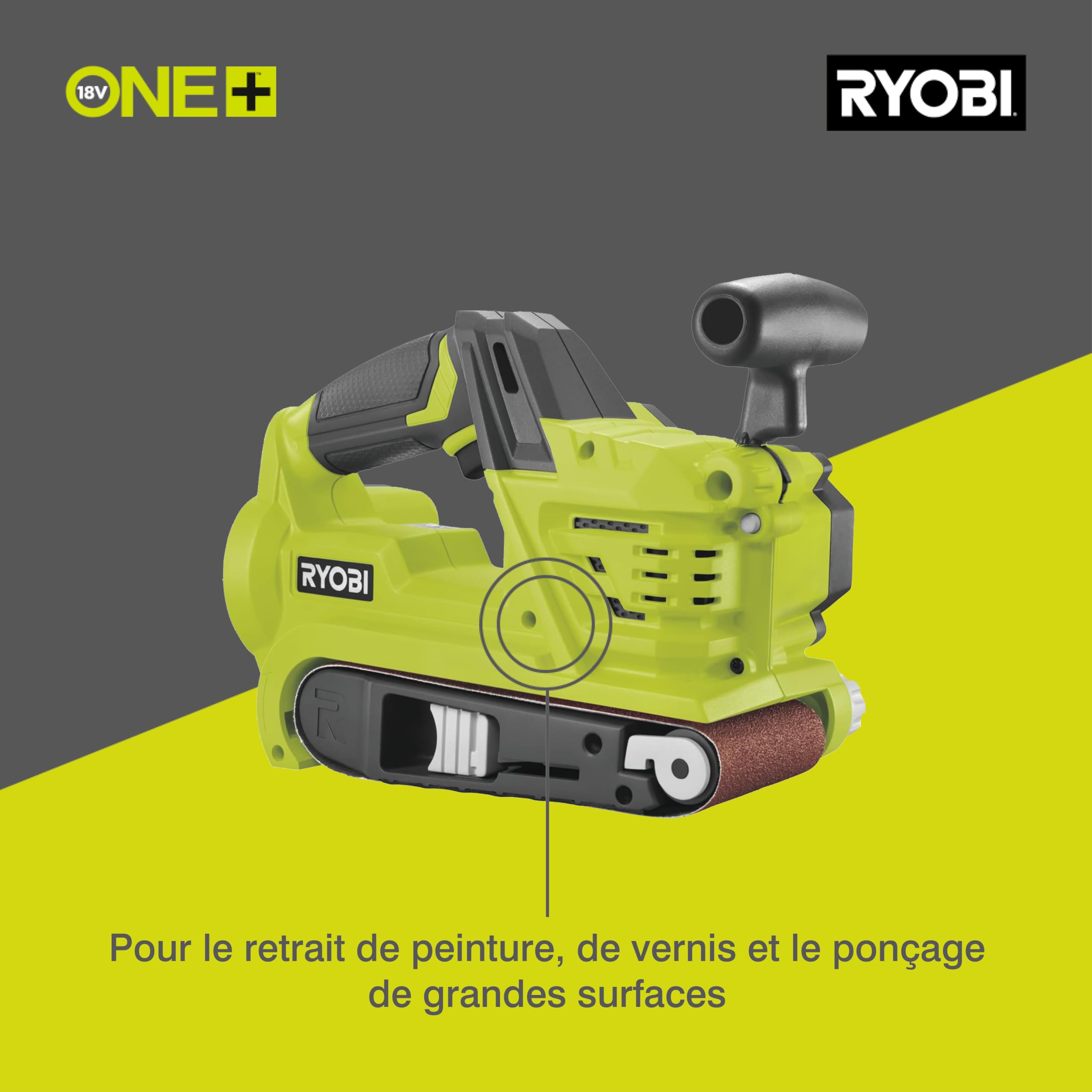 ryobi-one-r18bs-0-ponceuse-bande-18v-76x457-mm-nue image 2