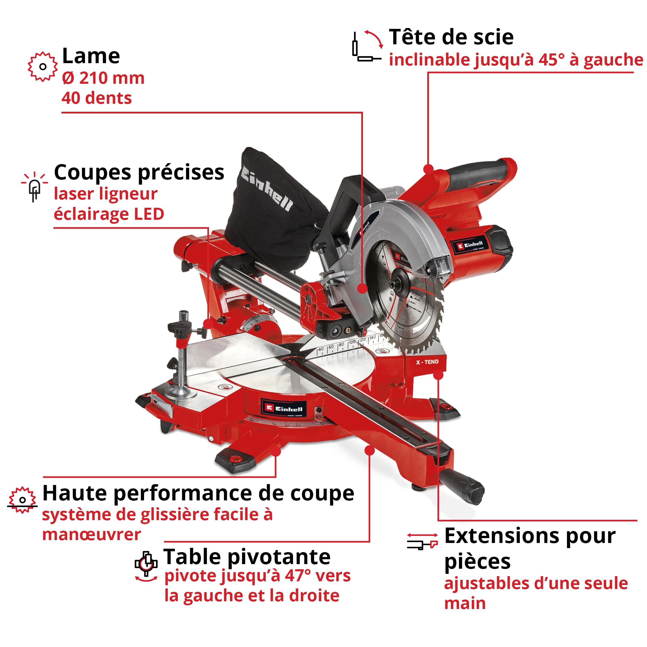 einhell-te-sm-36-210-li-solo-scie-onglet-radiale-36v-210mm image 3