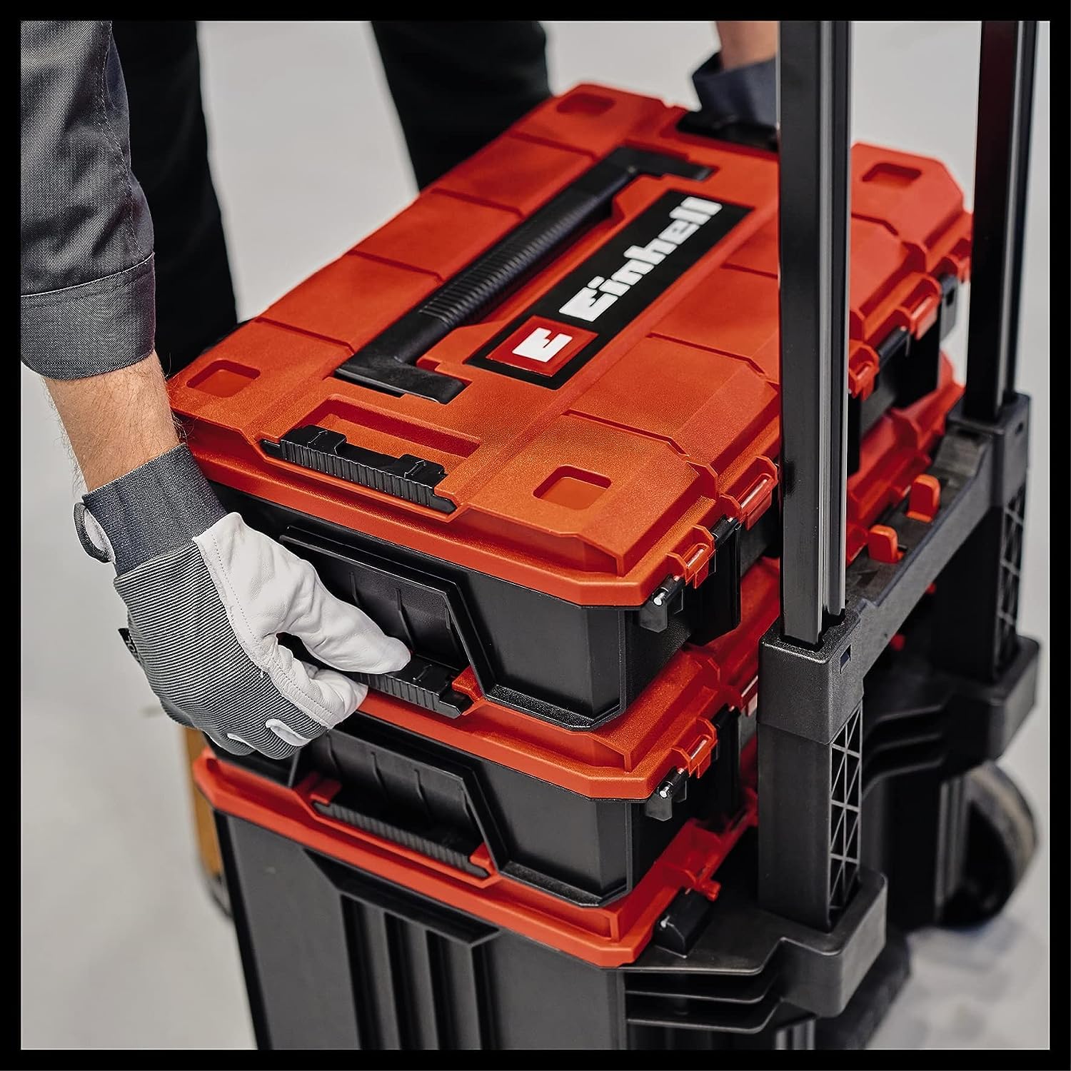 einhell-e-case-l-mallette-roulettes-120-kg-empilable image 3