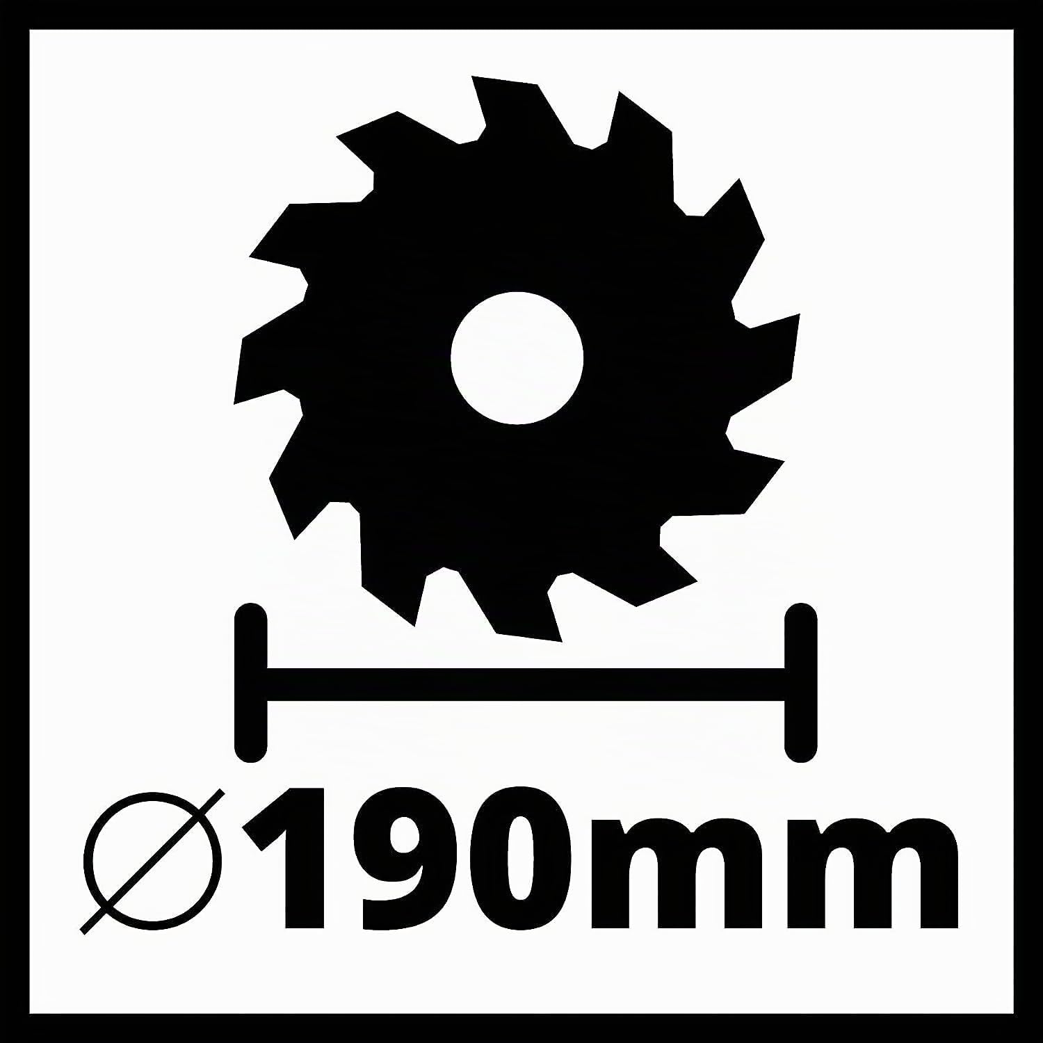 einhell-te-cs-190-1-scie-circulaire-190-mm-1500w-coupe-66-mm image 7