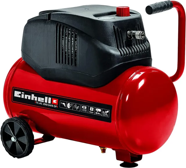 einhell-tc-ac-200-24-8-of-compresseur-24-l-8-bar-sans-huile image 1
