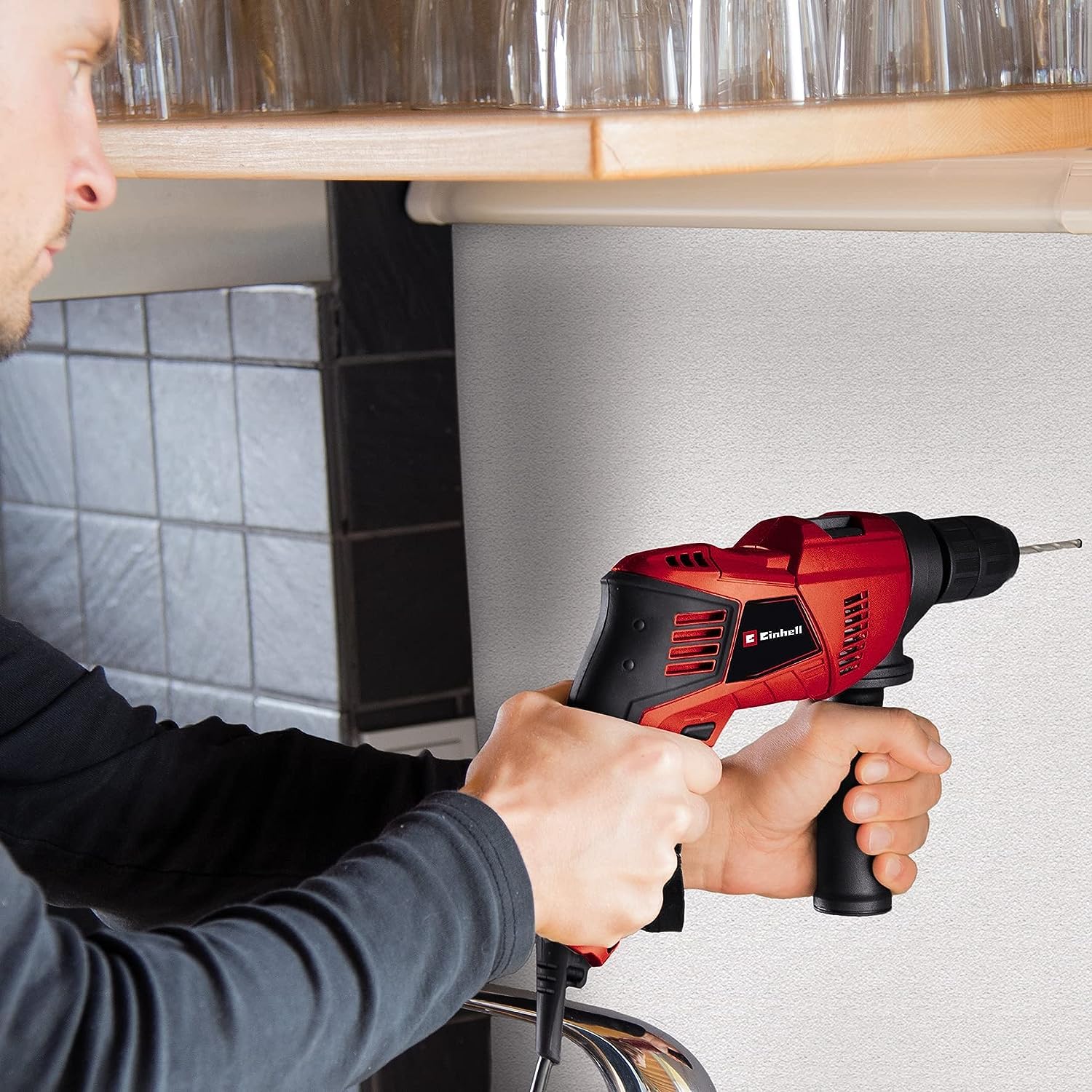 einhell-te-id-500-e-perceuse-percussion-500-w-coffret image 2