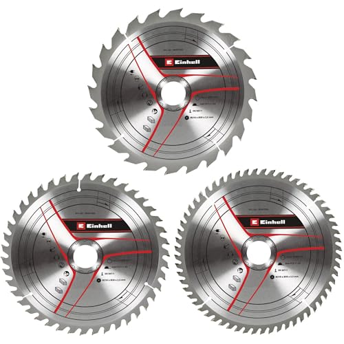 einhell-lot-3-lames-scie-circulaire-210-mm-24-42-60-dents-carbure image 4