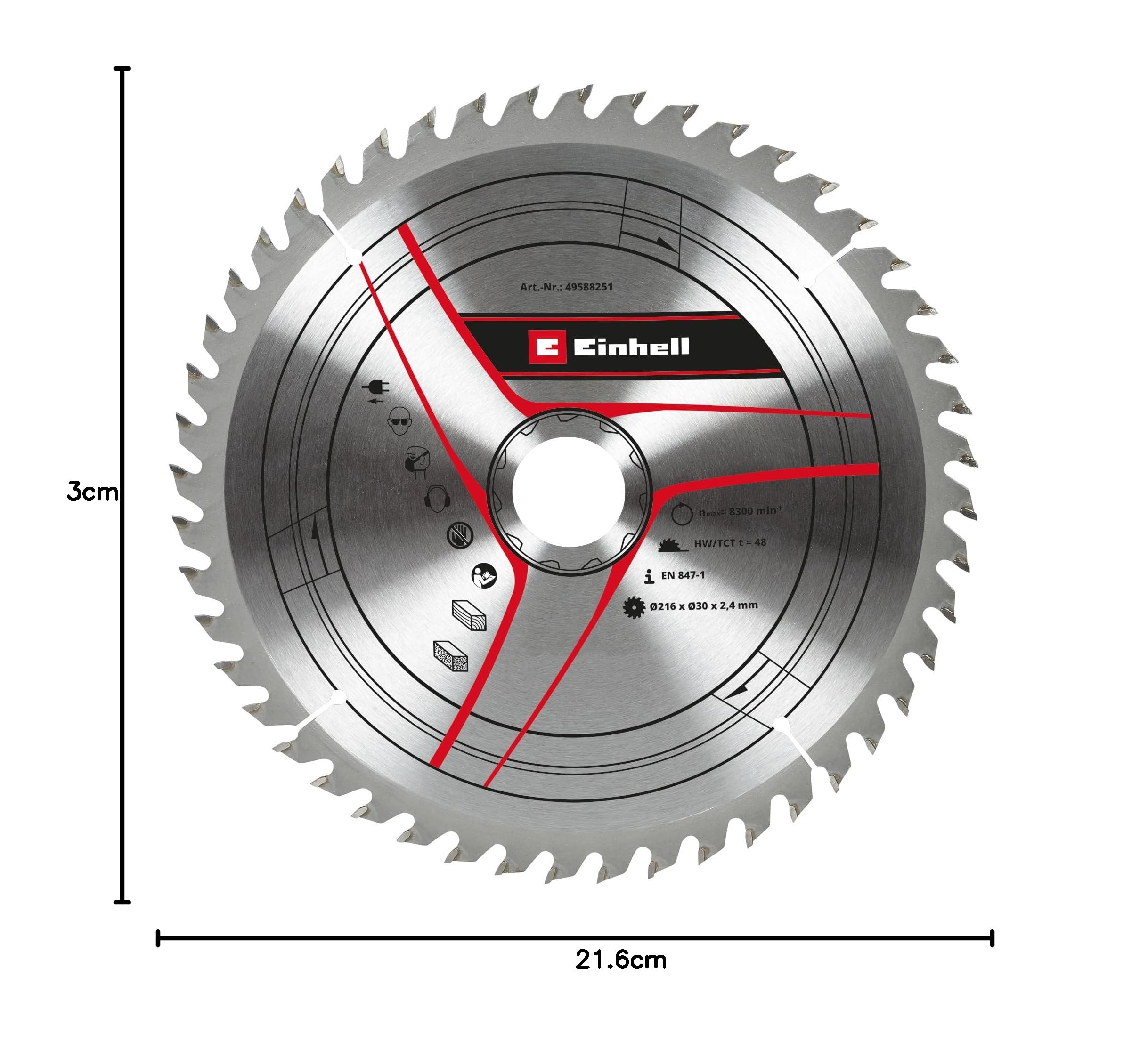einhell-lame-scie-circulaire-hm-216x30-mm-48-dents-bois image 3