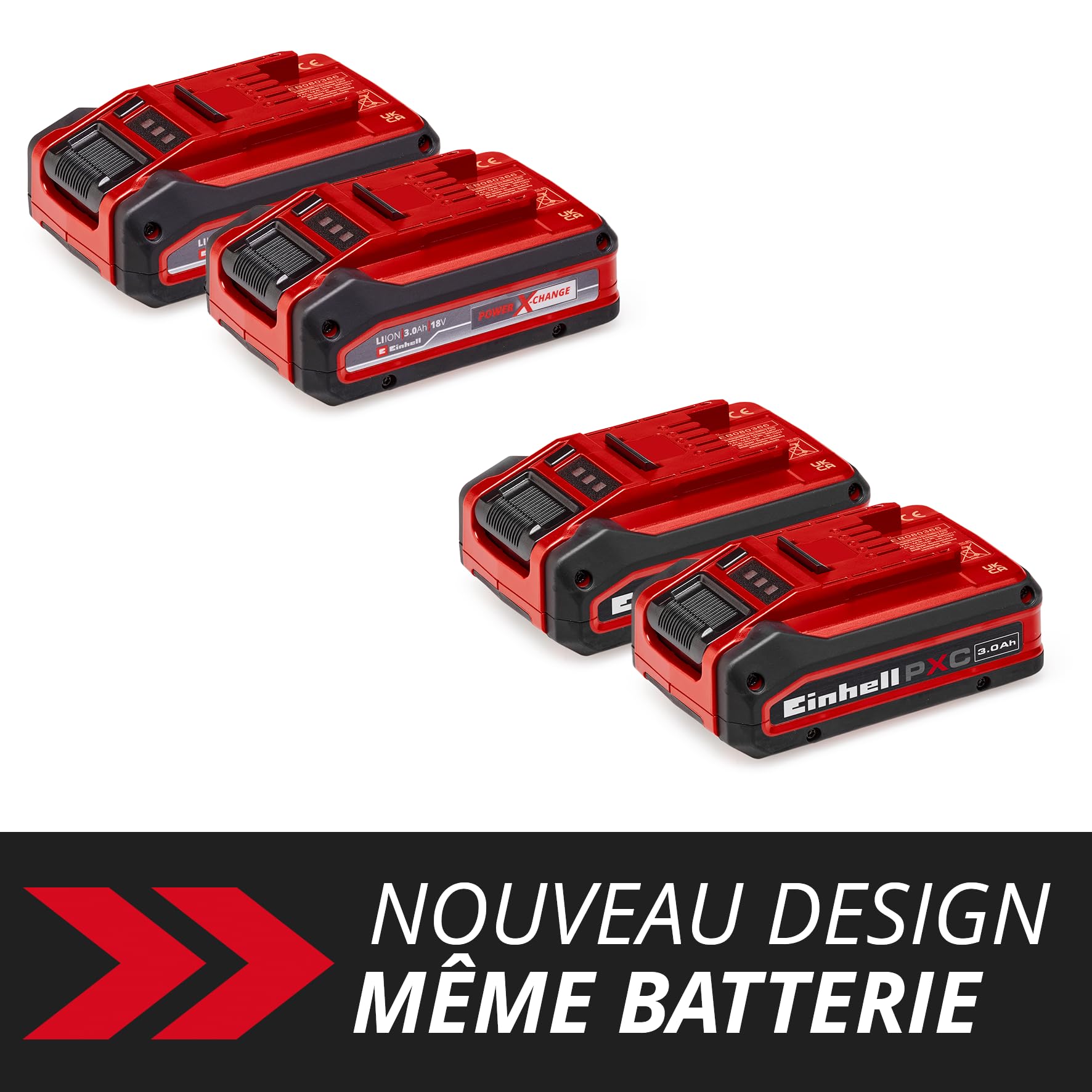 einhell-pxc-18v-double-batterie-3-0-ah-lot-de-2 image 2