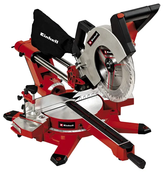 einhell-te-sm-2534-dual-scie-onglet-radiale-1800w-lame-250mm image 1