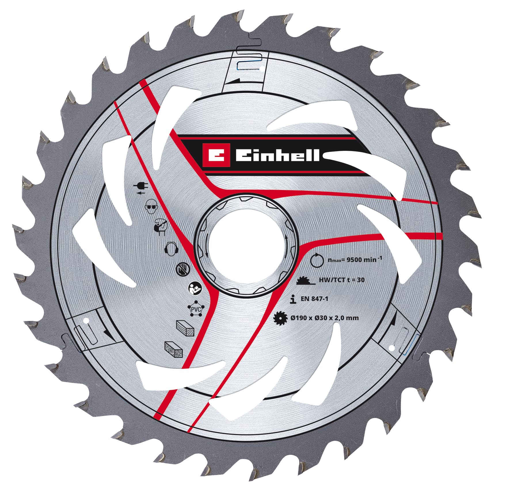 einhell-lame-carbure-190x30-mm-30-dents-coupe-2-0-mm image 1