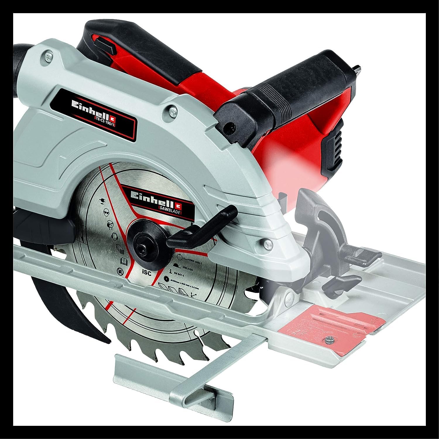 einhell-te-cs-190-1-scie-circulaire-190-mm-1500w-coupe-66-mm image 4