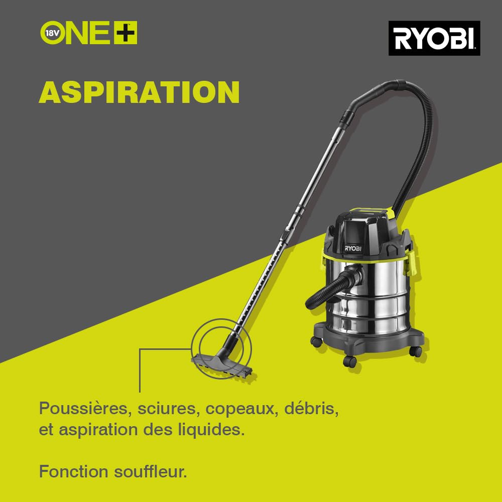ryobi-r18wdv-0-aspirateur-atelier-18v-one-cuve-11-l image 2