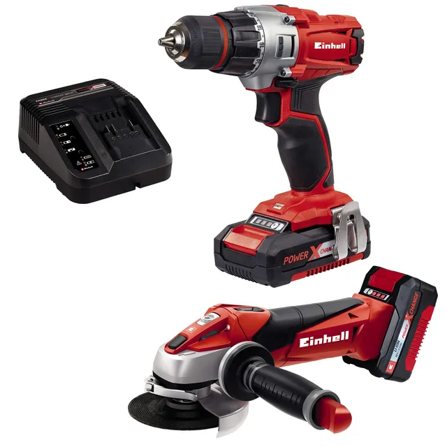einhell-power-x-change-te-tk-18-li-kit-perceuse-meuleuse-18v image 1