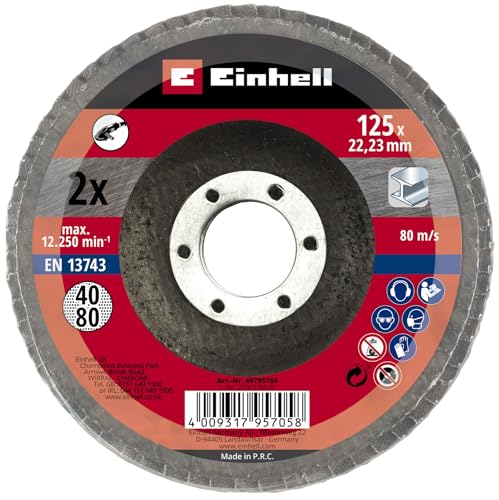 kwb-by-einhell-kit-2-disques-lamelles-125-mm-p40-p80 image 3