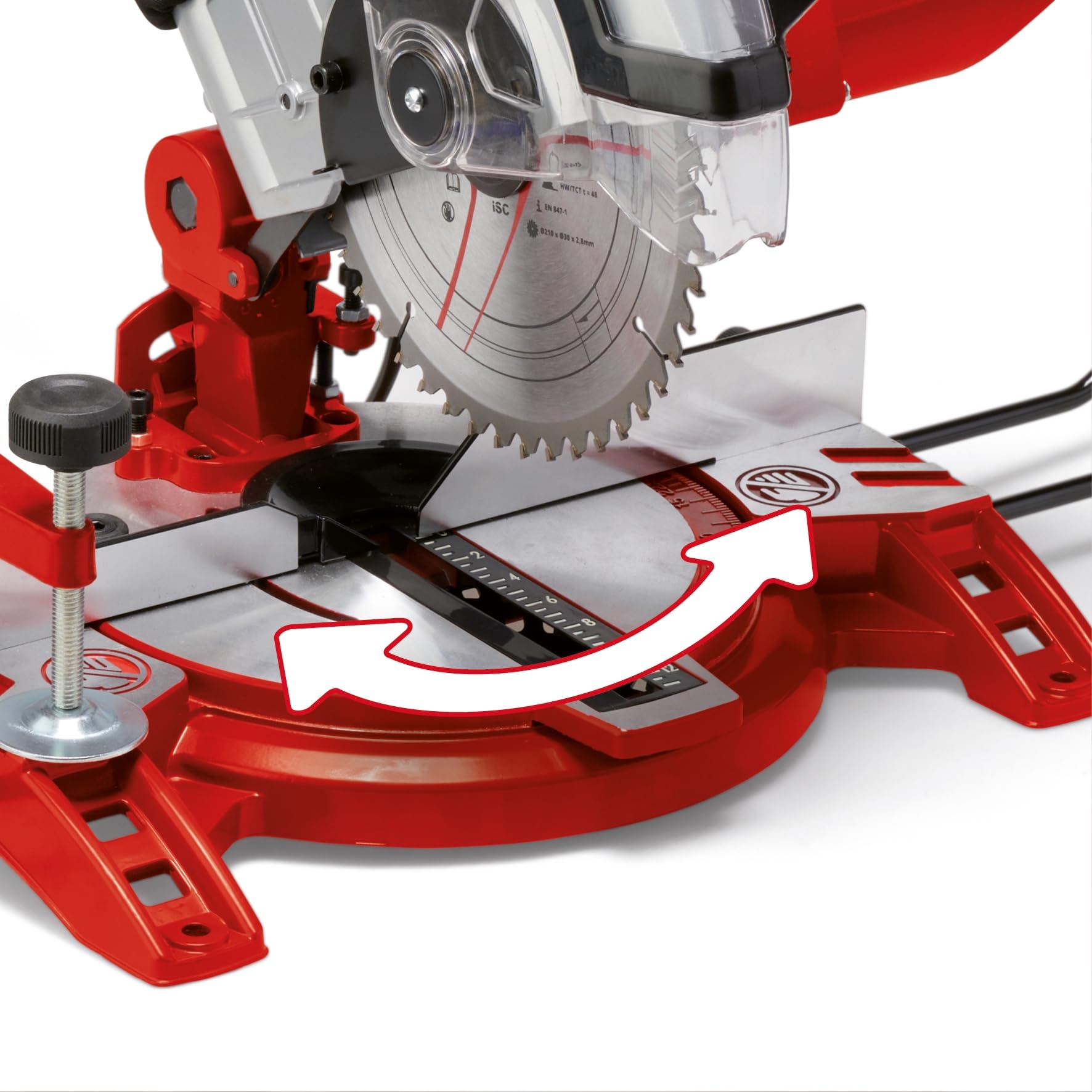 einhell-tc-ms-2112-scie-onglets-1600-w-lame-210-mm image 3