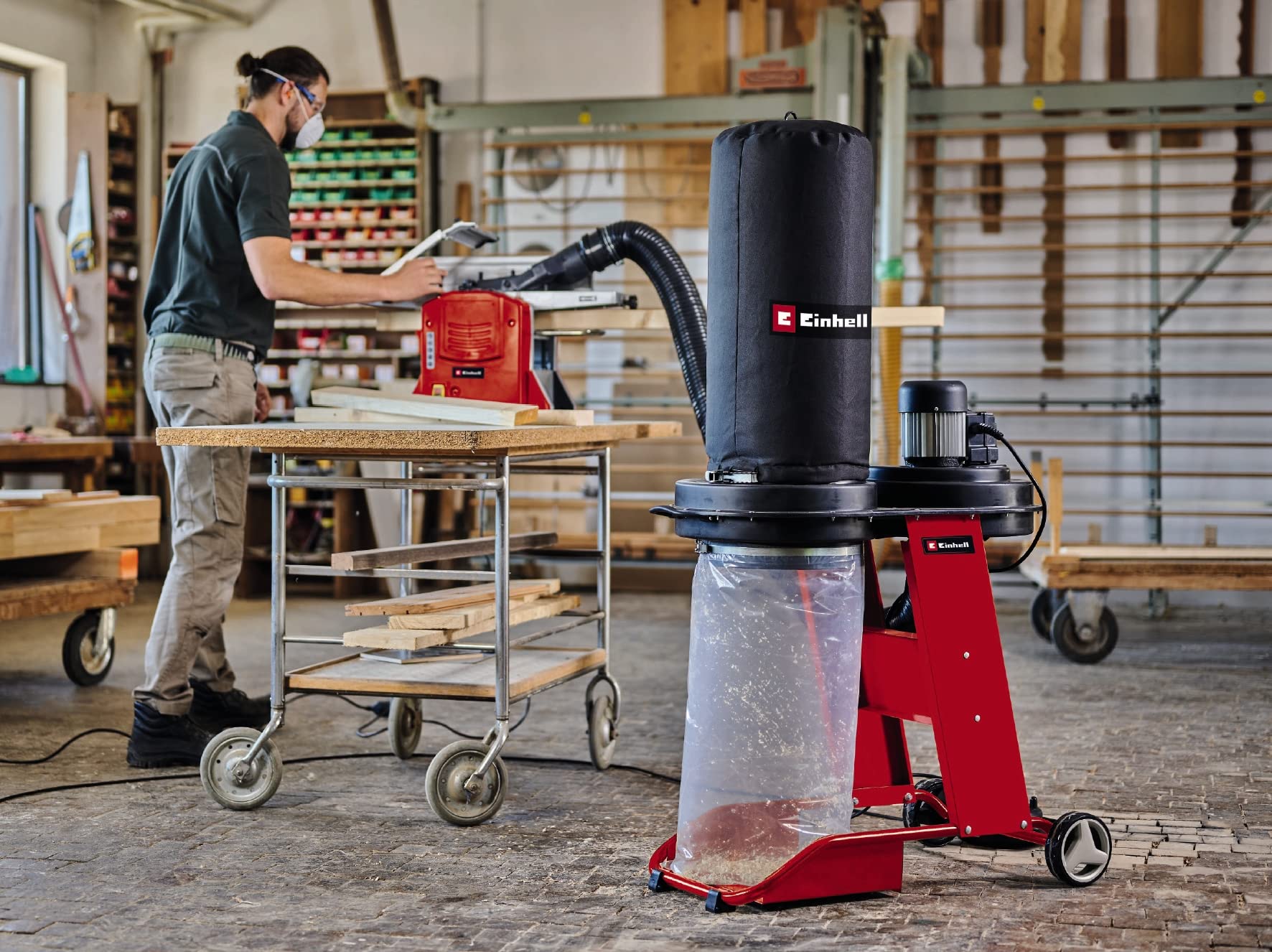 einhell-te-ve-550-1-a-centrale-d-aspiration-550w-1150-m3-h image 3