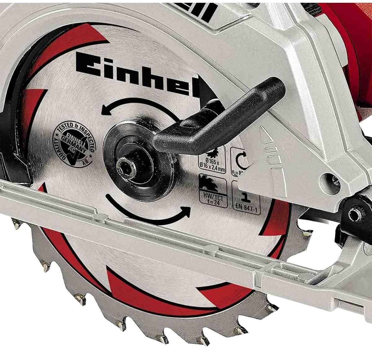 einhell-te-cs-165-scie-circulaire-1200-w-lame-165-mm-55-mm image 5